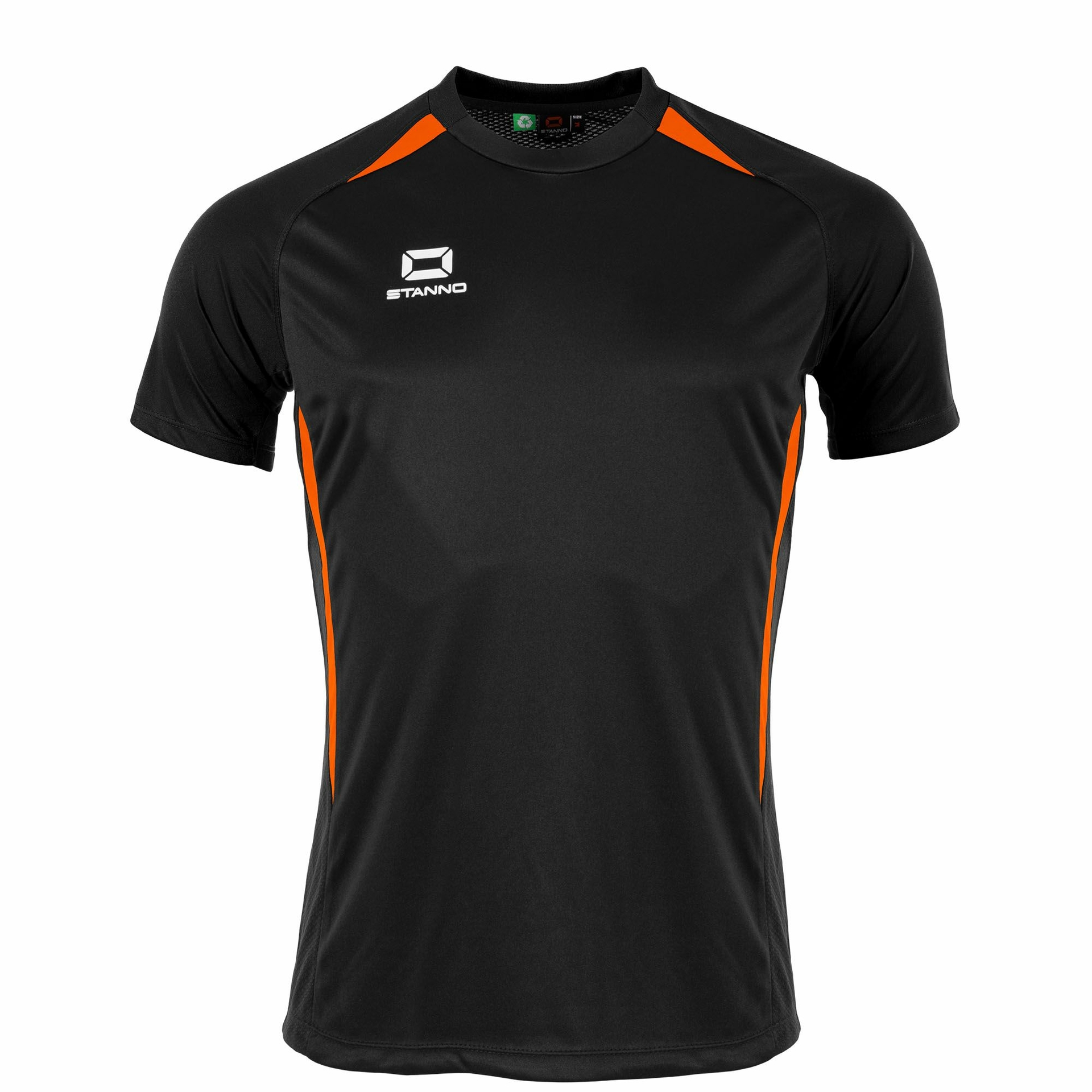 Stanno Stadio shirt - zwart/oranje, foto 4 van 5