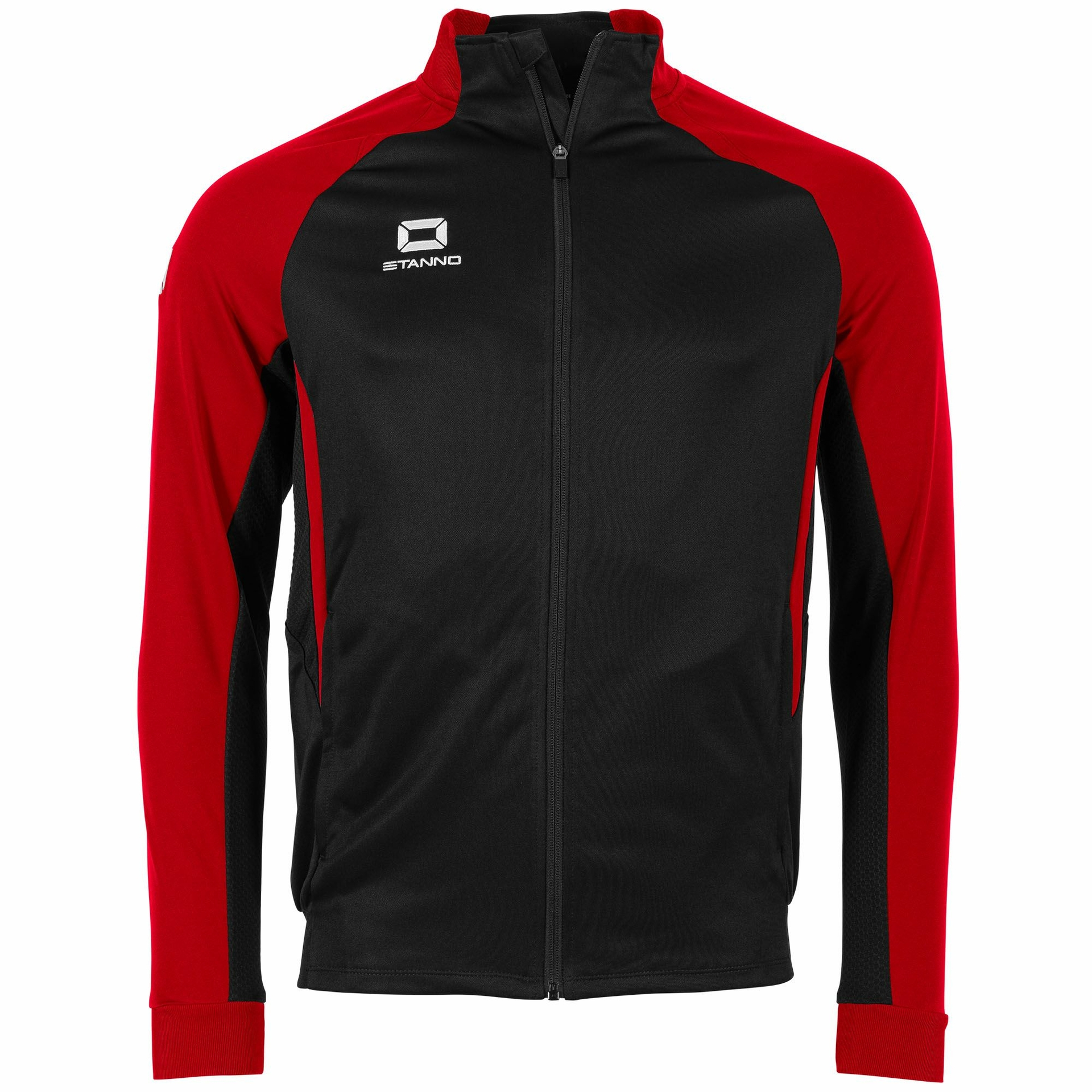 Stanno Stadio Full Zip Top - zwart/rood, foto 3 van 6