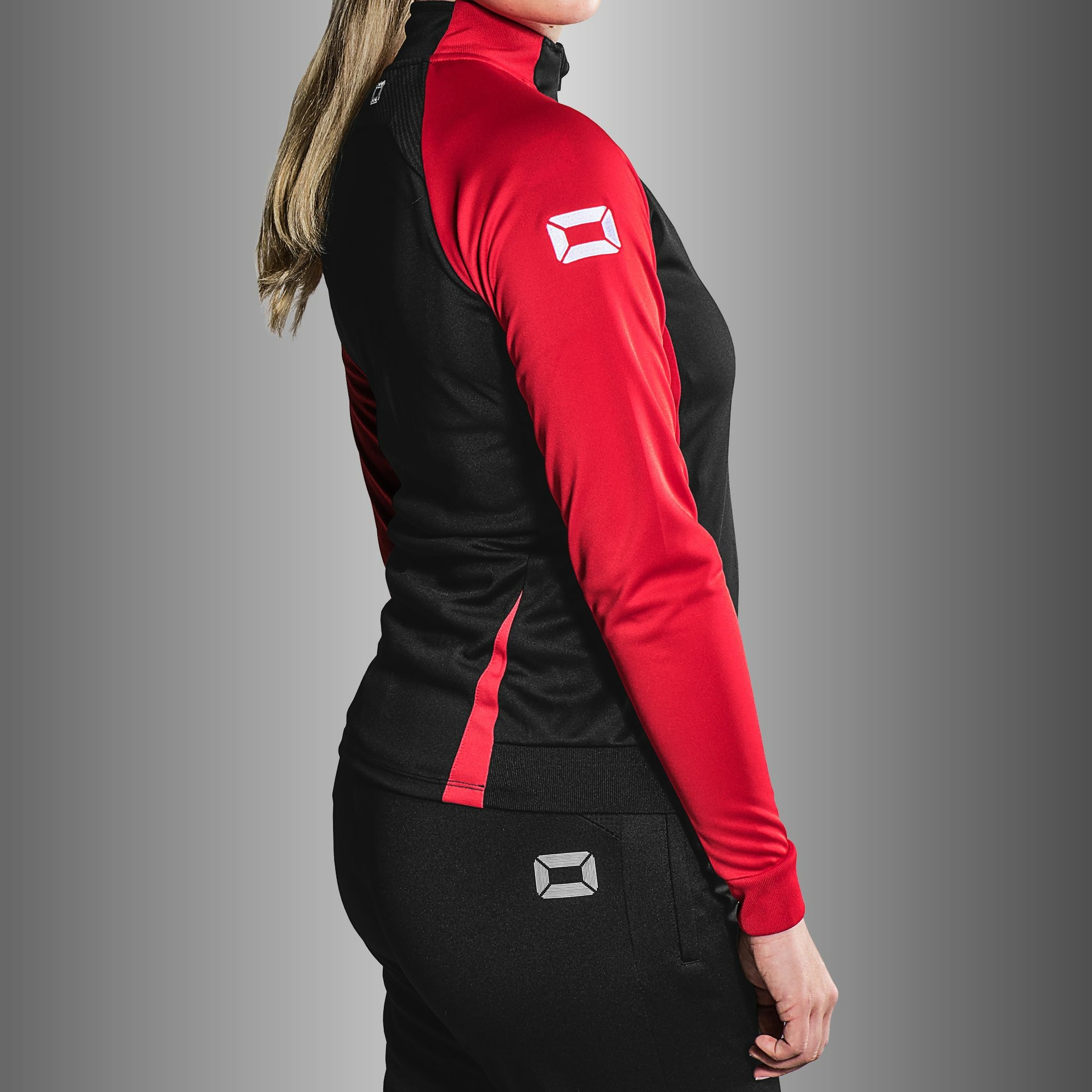 Stanno Stadio Full Zip Top dames - zwart/rood, foto 2 van 6