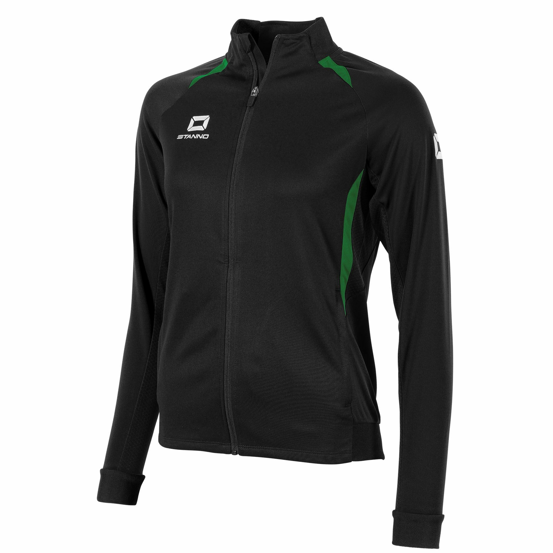 Stanno Stadio Full Zip Top dames - zwart/groen