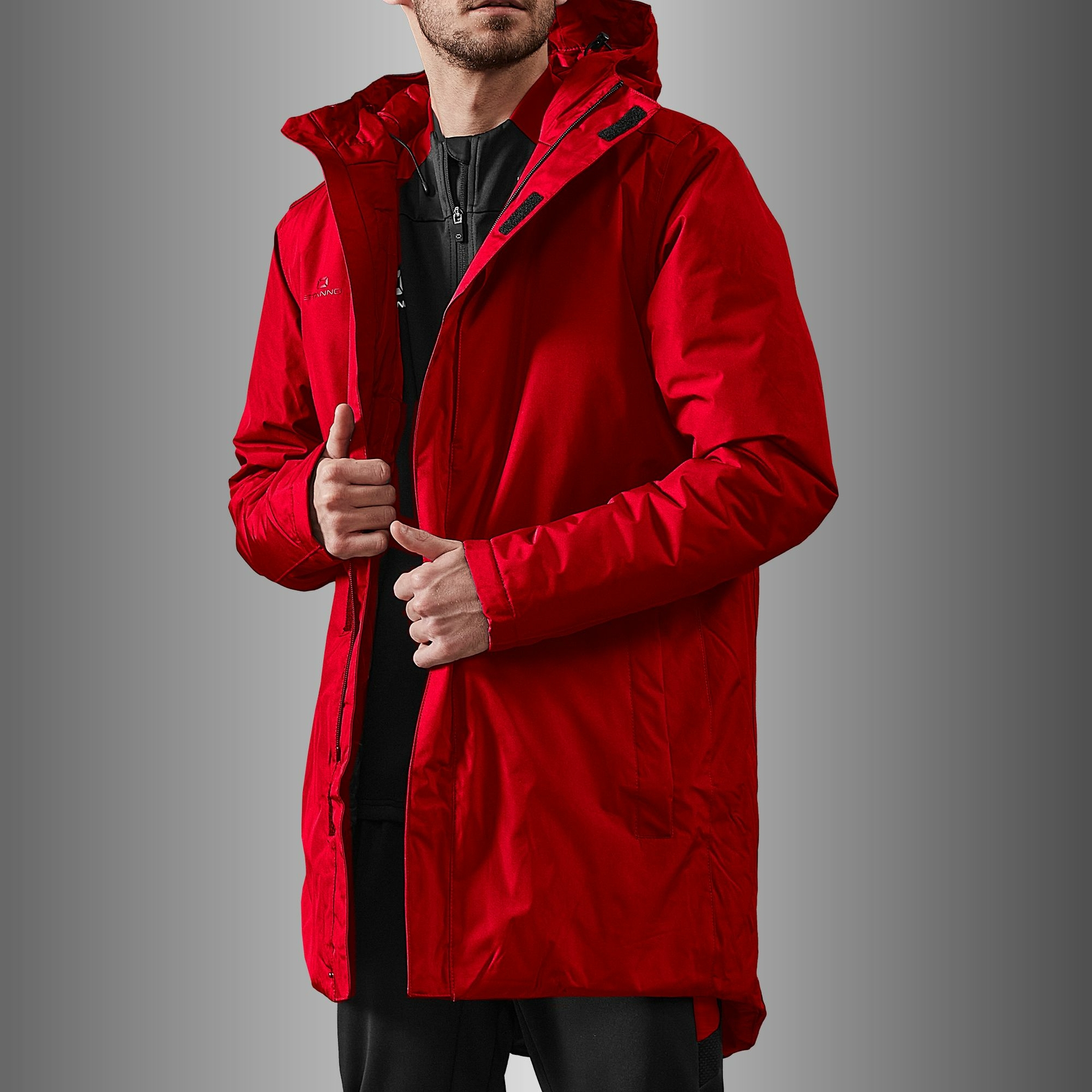 Stanno Prime Padded Coach Jacket - rood, foto 2 van 6
