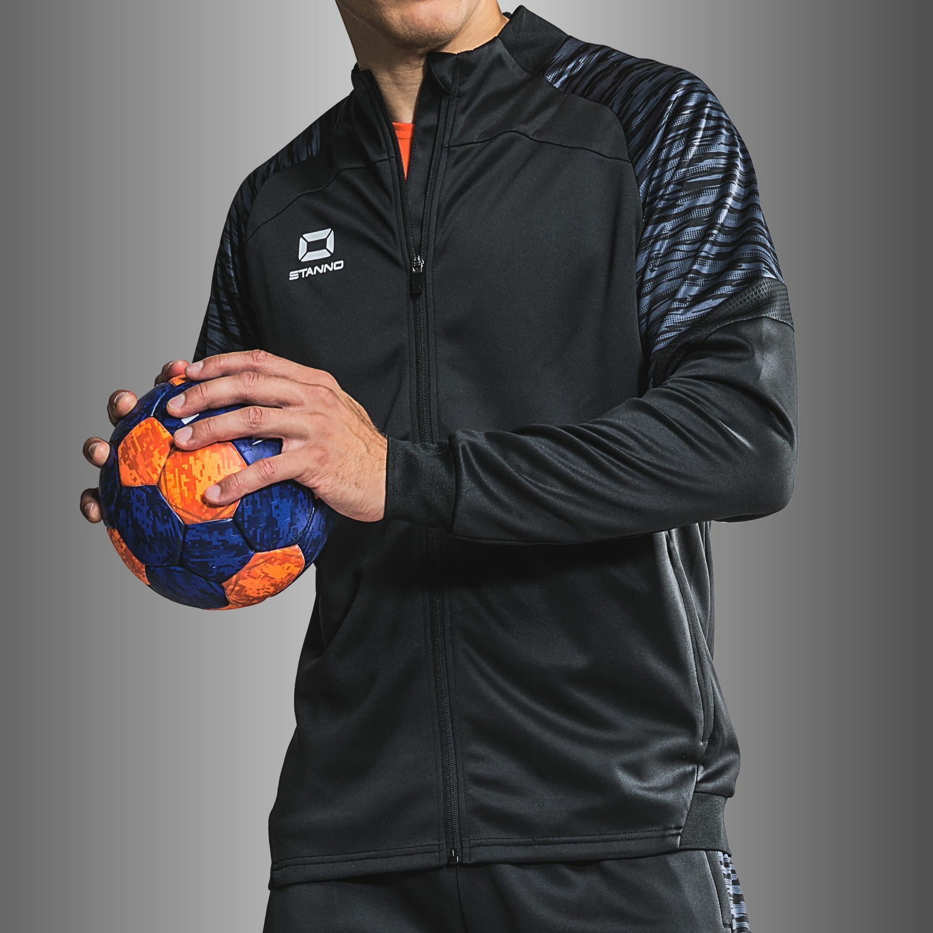 Stanno Bolt Full Zip Top - zwart, foto 2 van 6