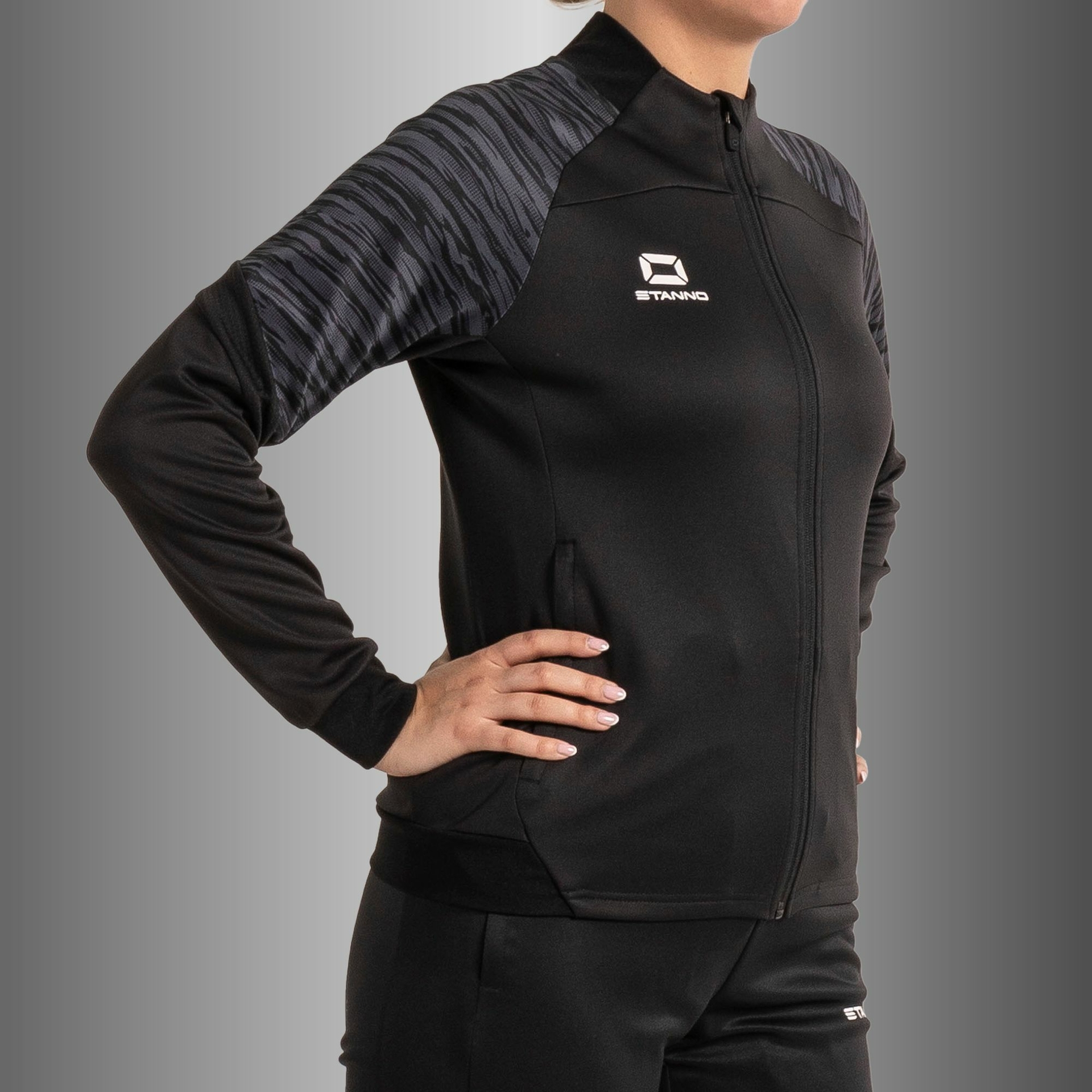 Stanno Bolt Full Zip Top dames - zwart, foto 2 van 6