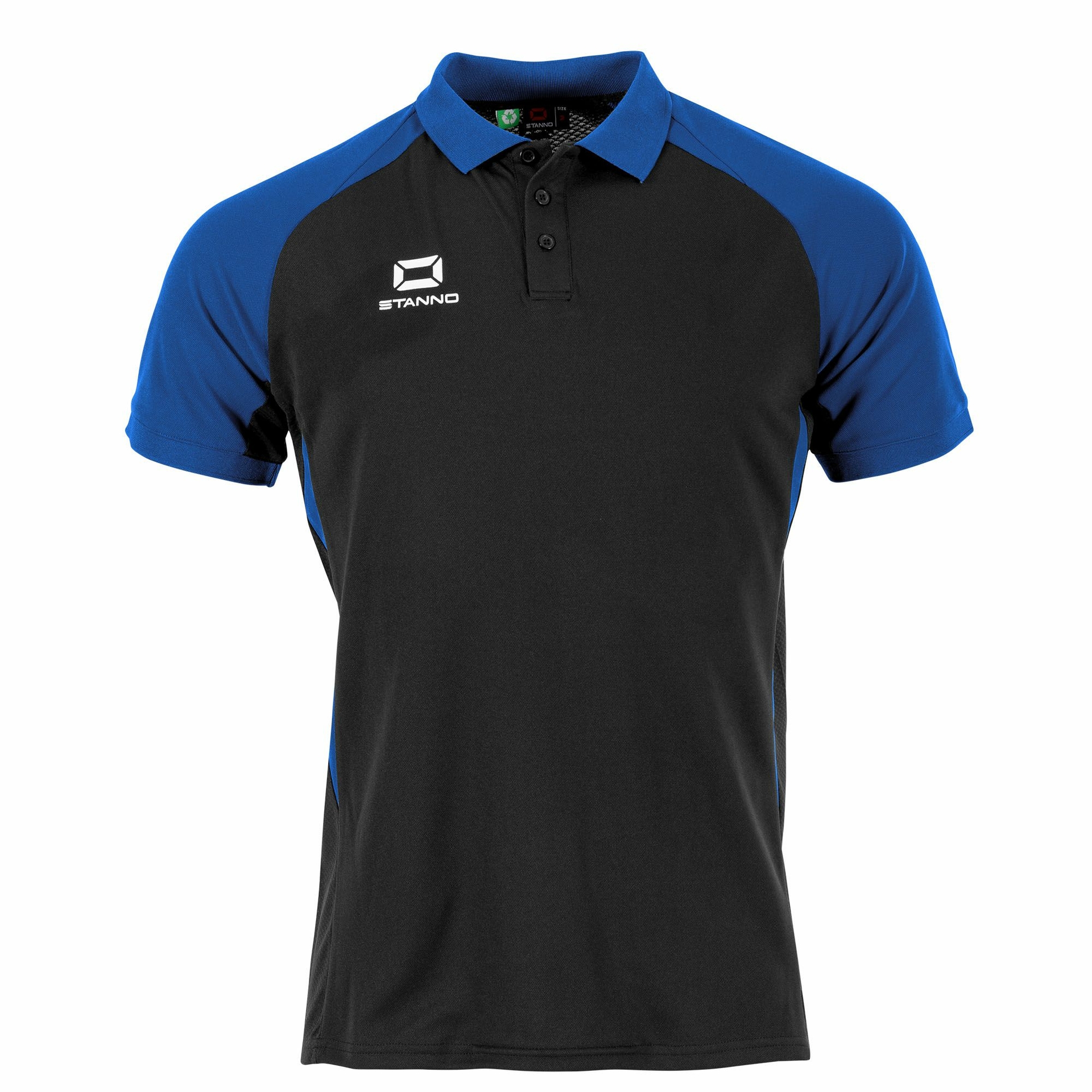 Stanno Stadio polo - zwart/blauw