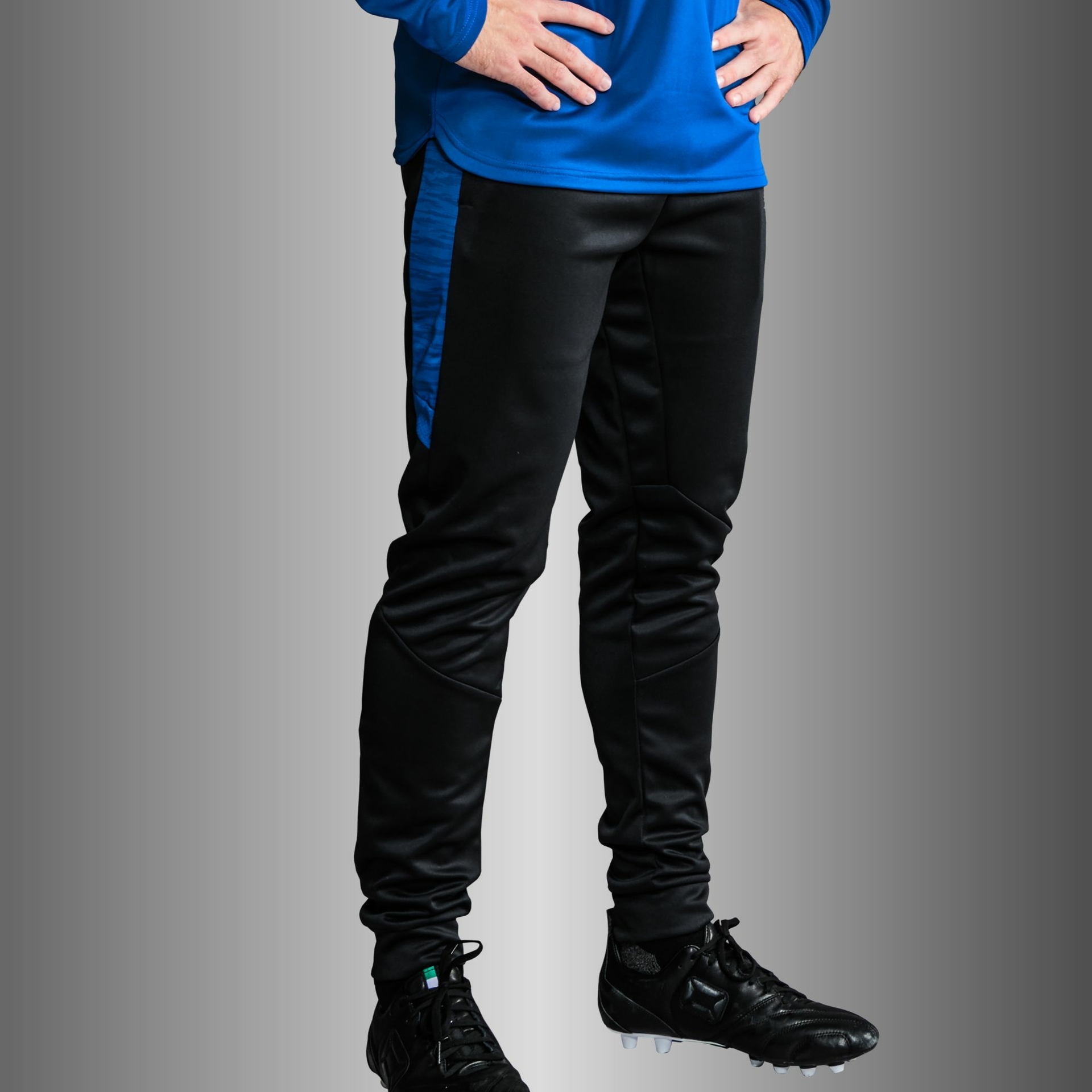 Stanno Bolt trainingsbroek - zwart/blauw, foto 2 van 6