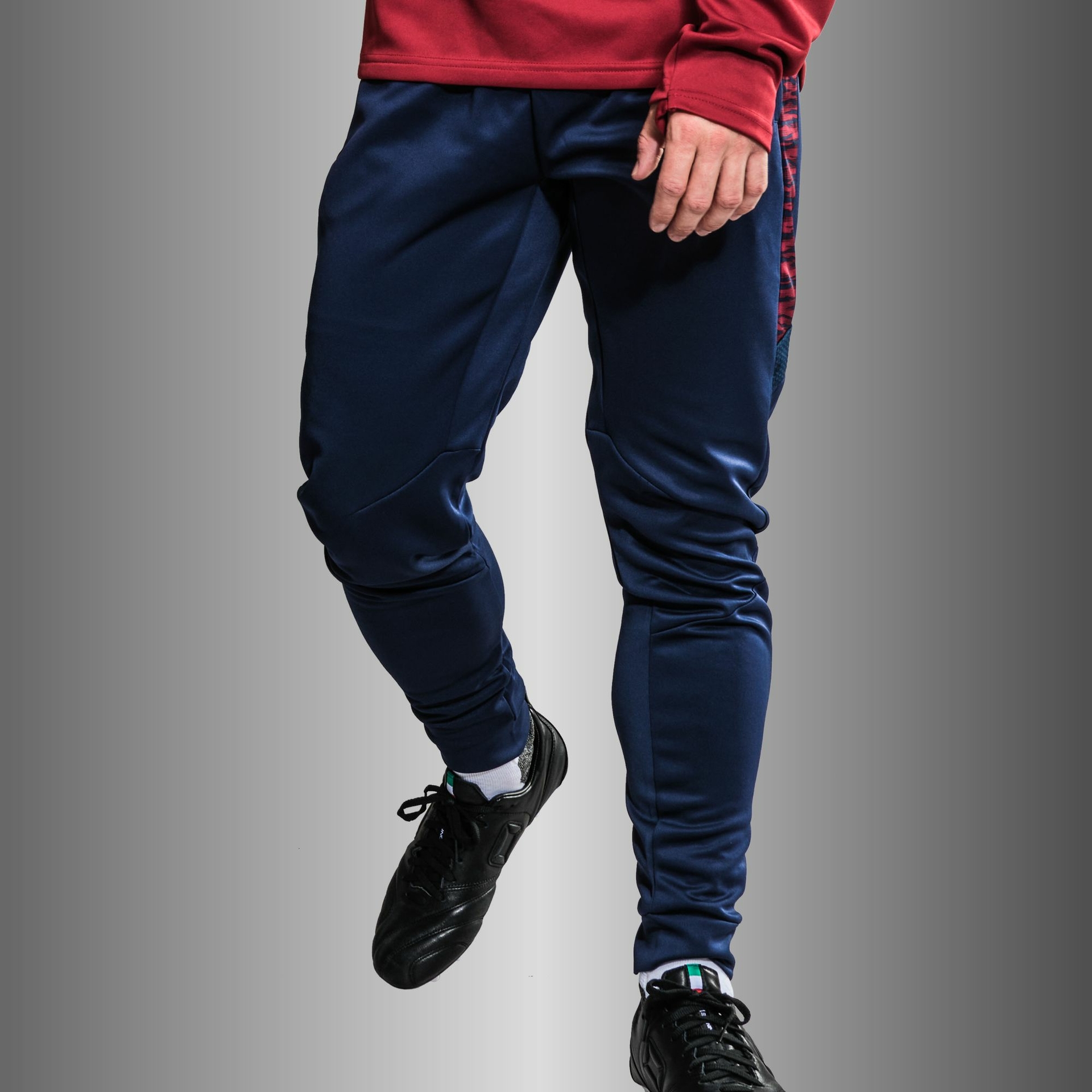 Stanno Bolt trainingsbroek - navy/bordeaux, foto 2 van 6
