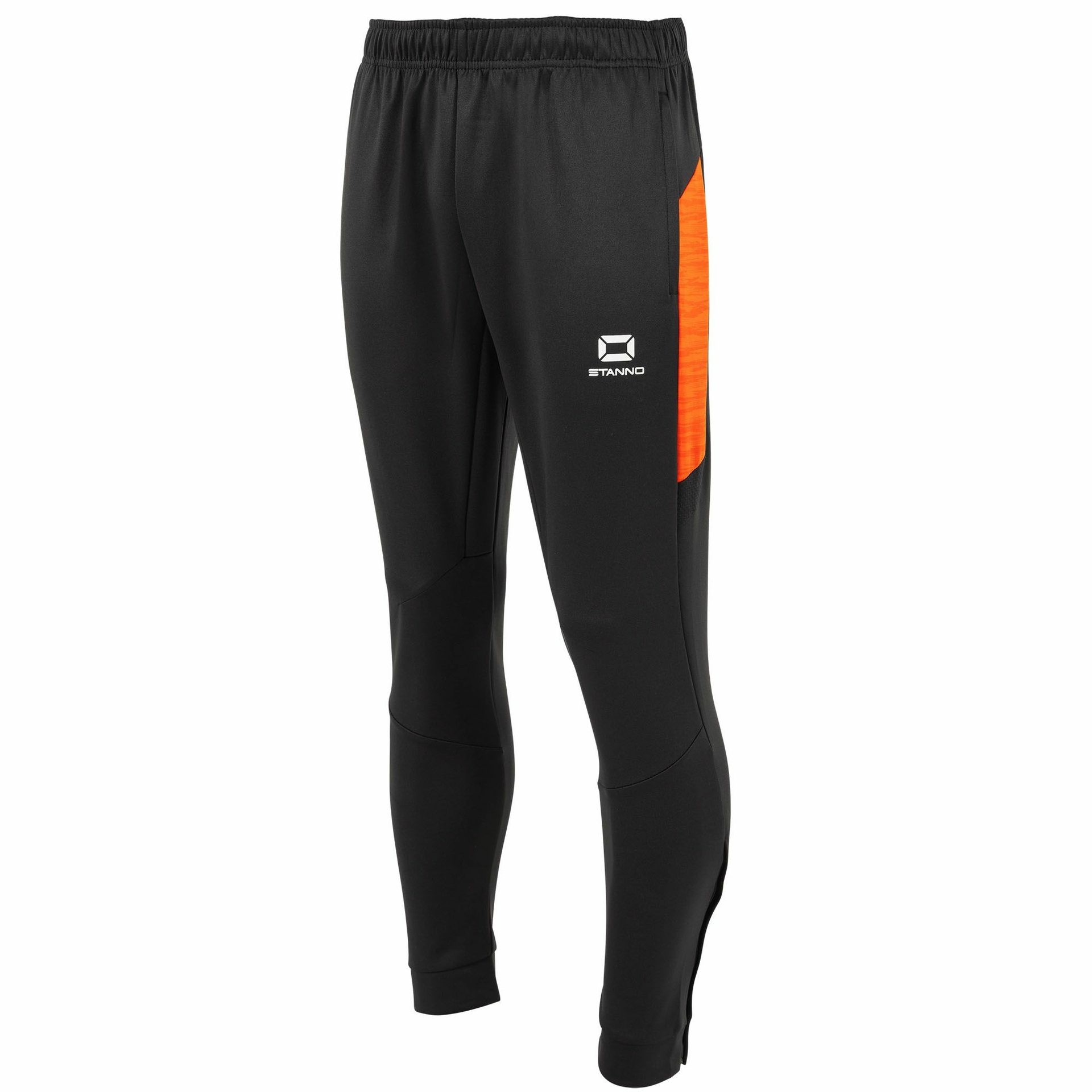 Stanno Bolt trainingsbroek - zwart/oranje