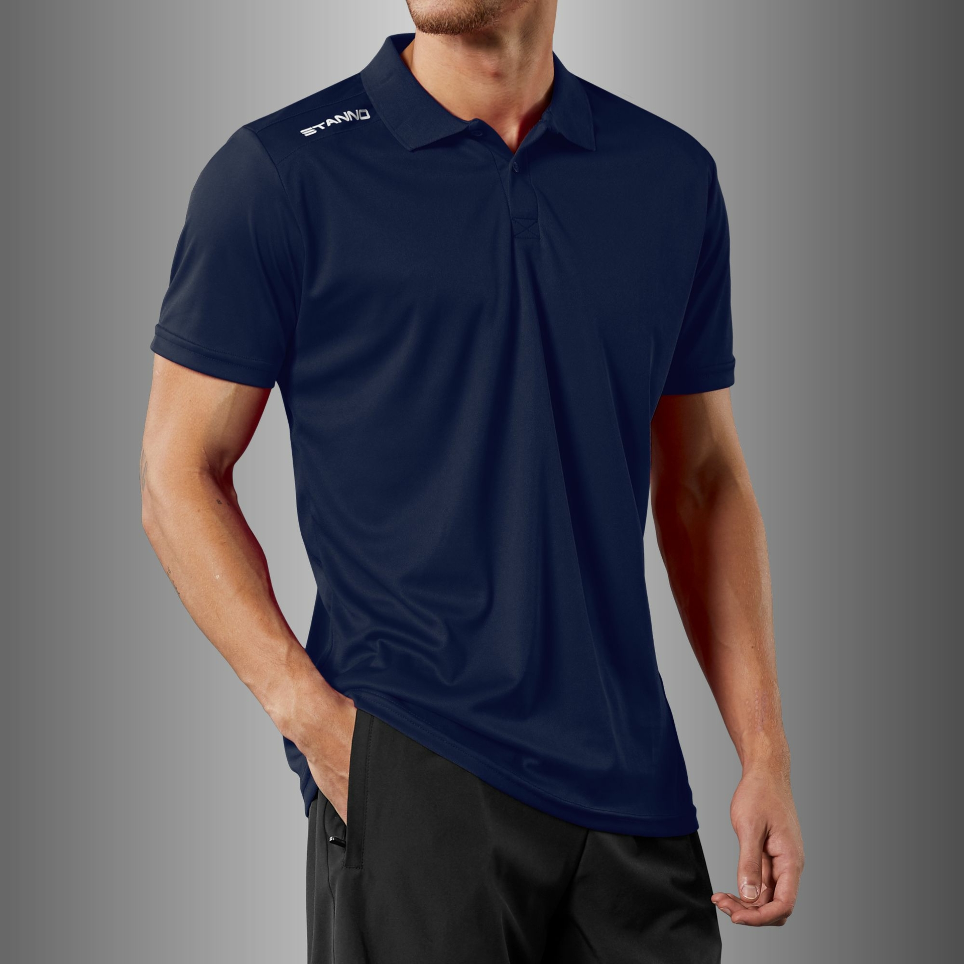 Stanno Field polo - navy, foto 2 van 6