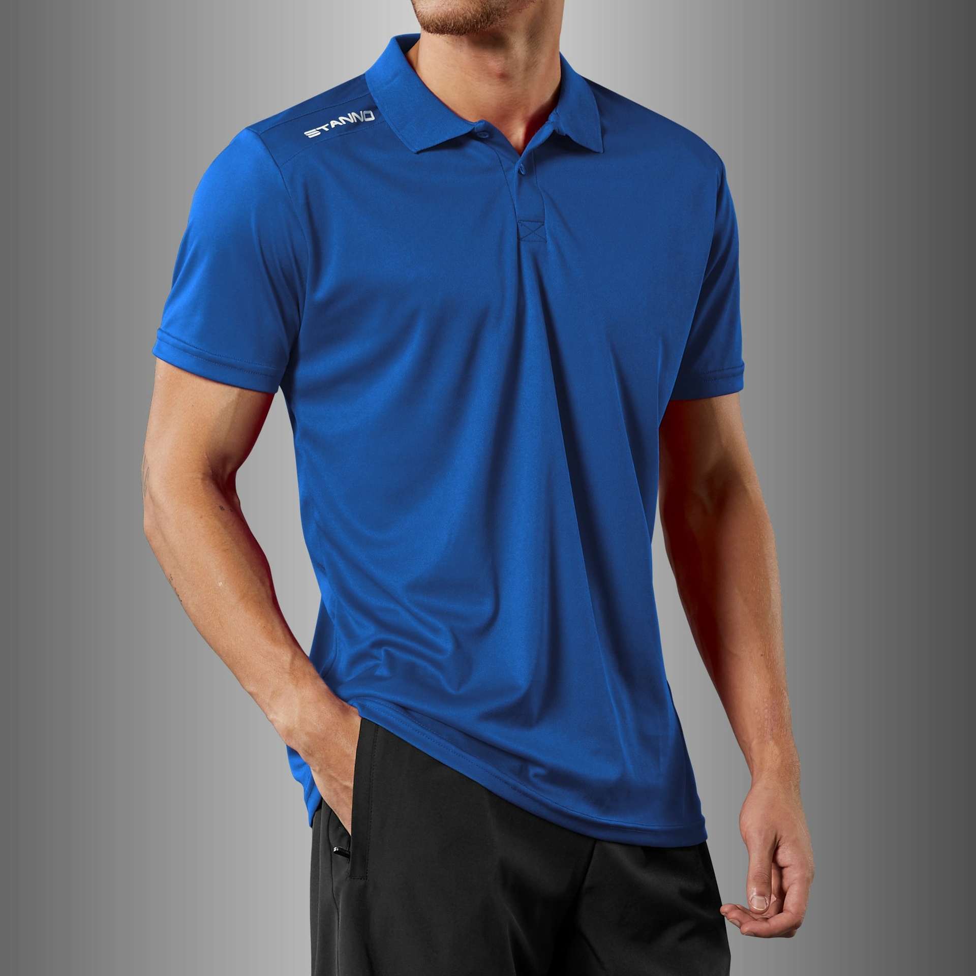 Stanno Field polo - blauw, foto 2 van 6