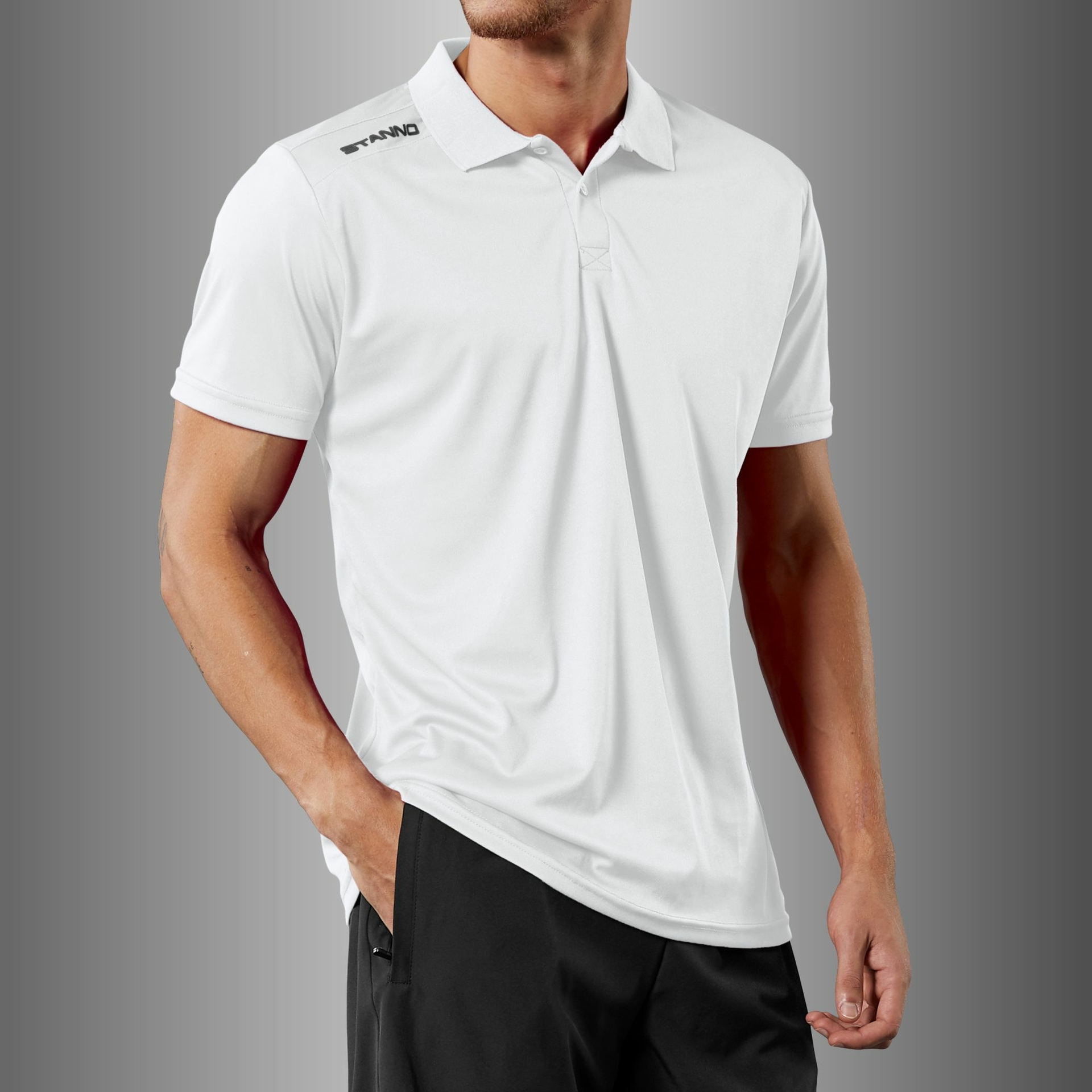 Stanno Field polo - wit, foto 2 van 6