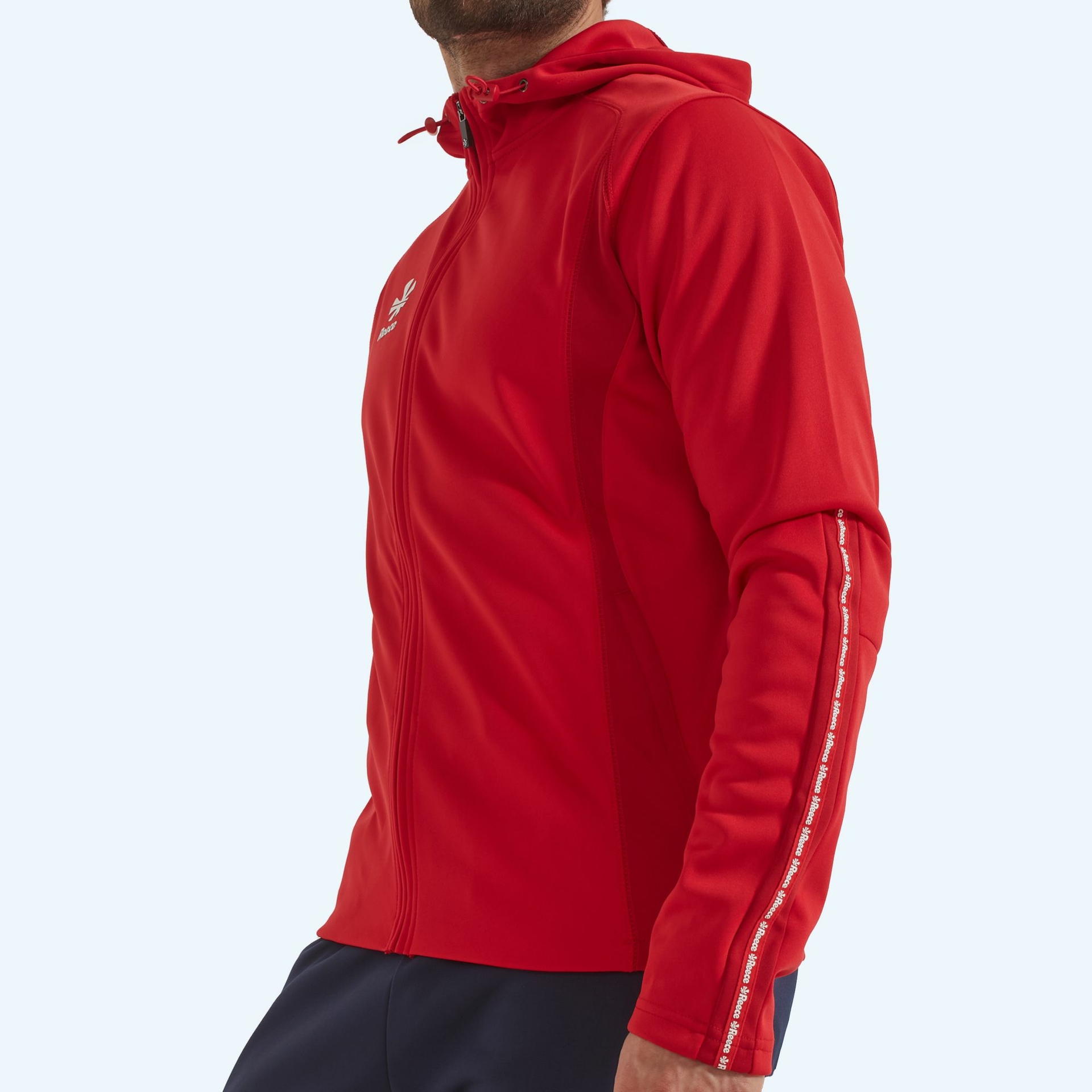 Reece Shift Hooded Full Zip - rood, foto 2 van 5