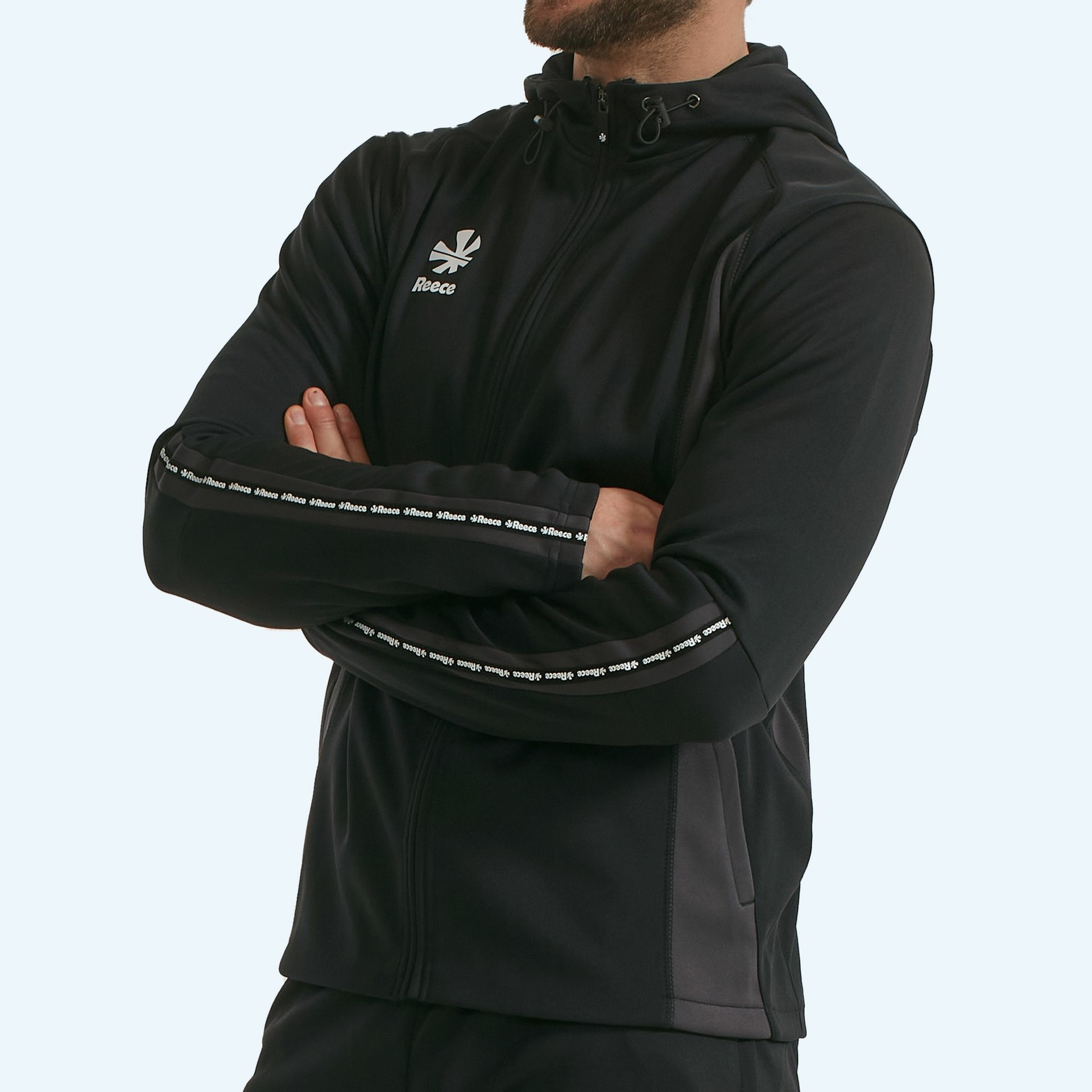 Reece Shift Hooded Full Zip - zwart, foto 2 van 5