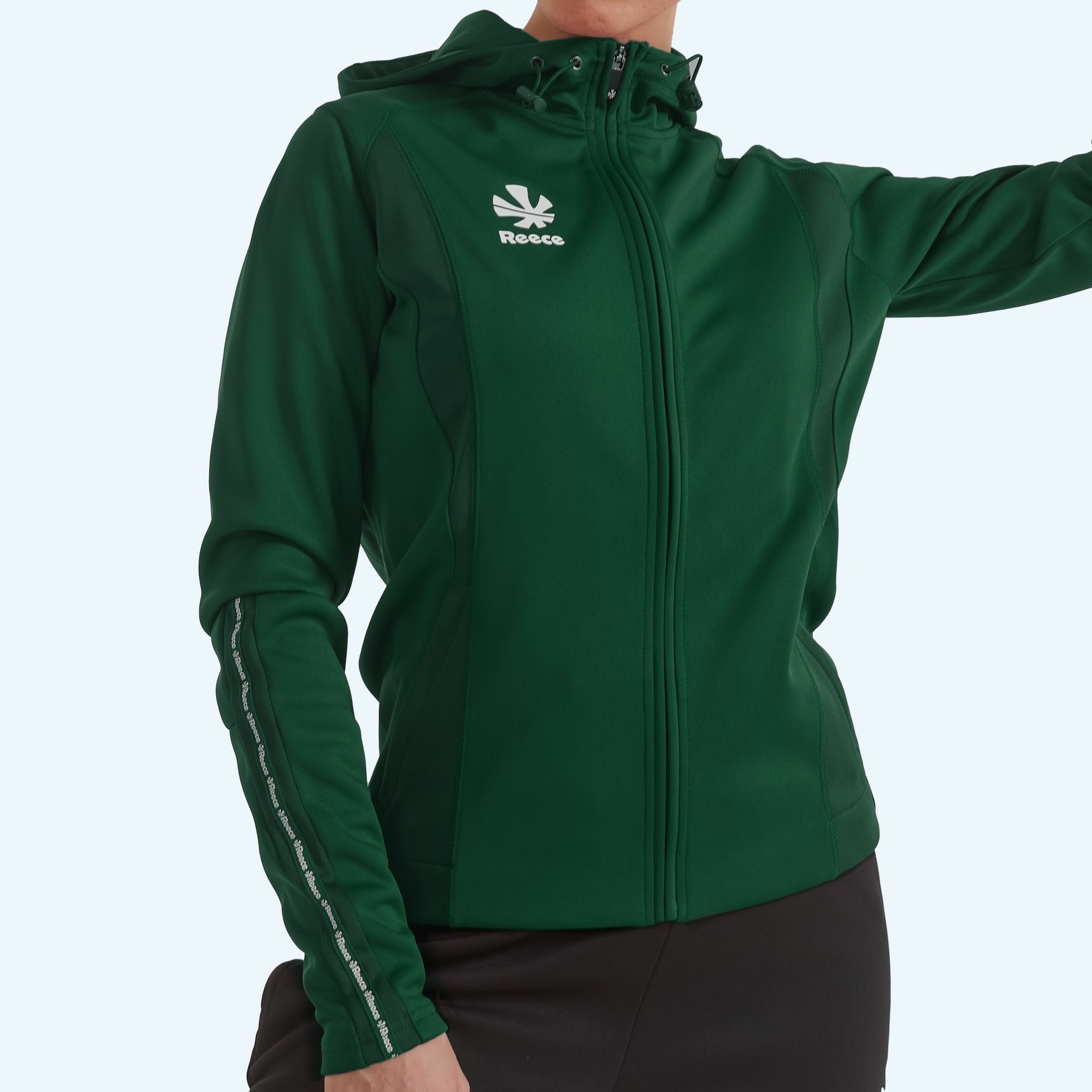 Reece Shift Hooded Full Zip dames - donkergroen, foto 2 van 6