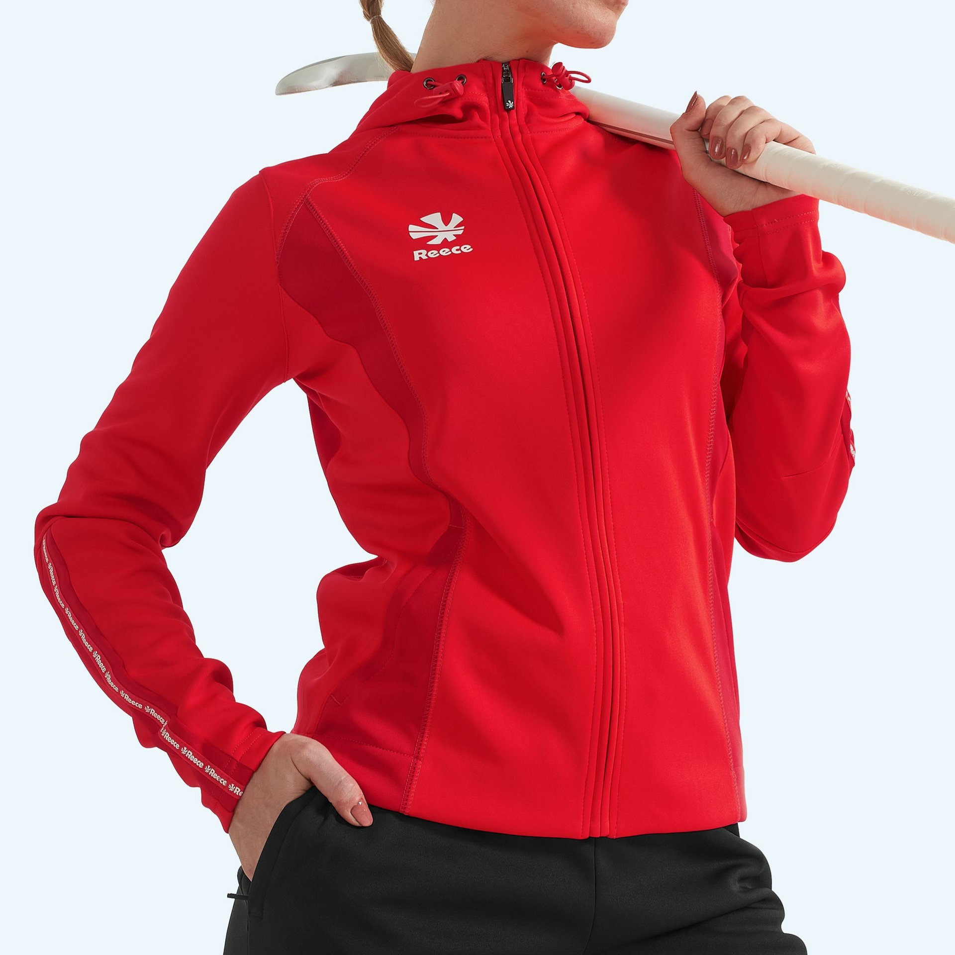 Reece Shift Hooded Full Zip dames - rood, foto 2 van 6