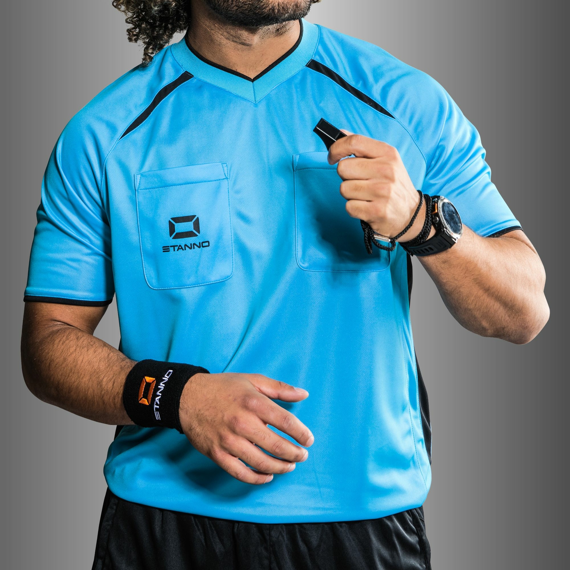 Stanno Bergamo II scheidsrechtersshirt - blauw, foto 2 van 6