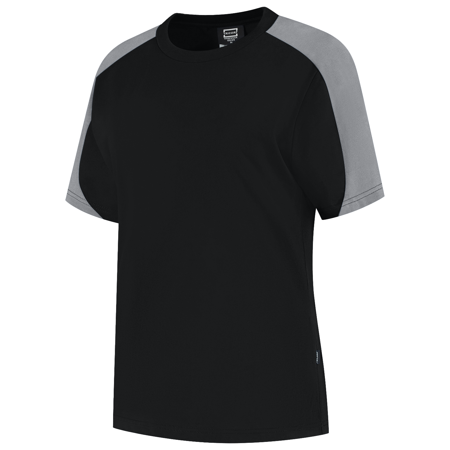 Tricorp T-shirt dames Bicolor Redefined - zwart/grijs, foto 5 van 5