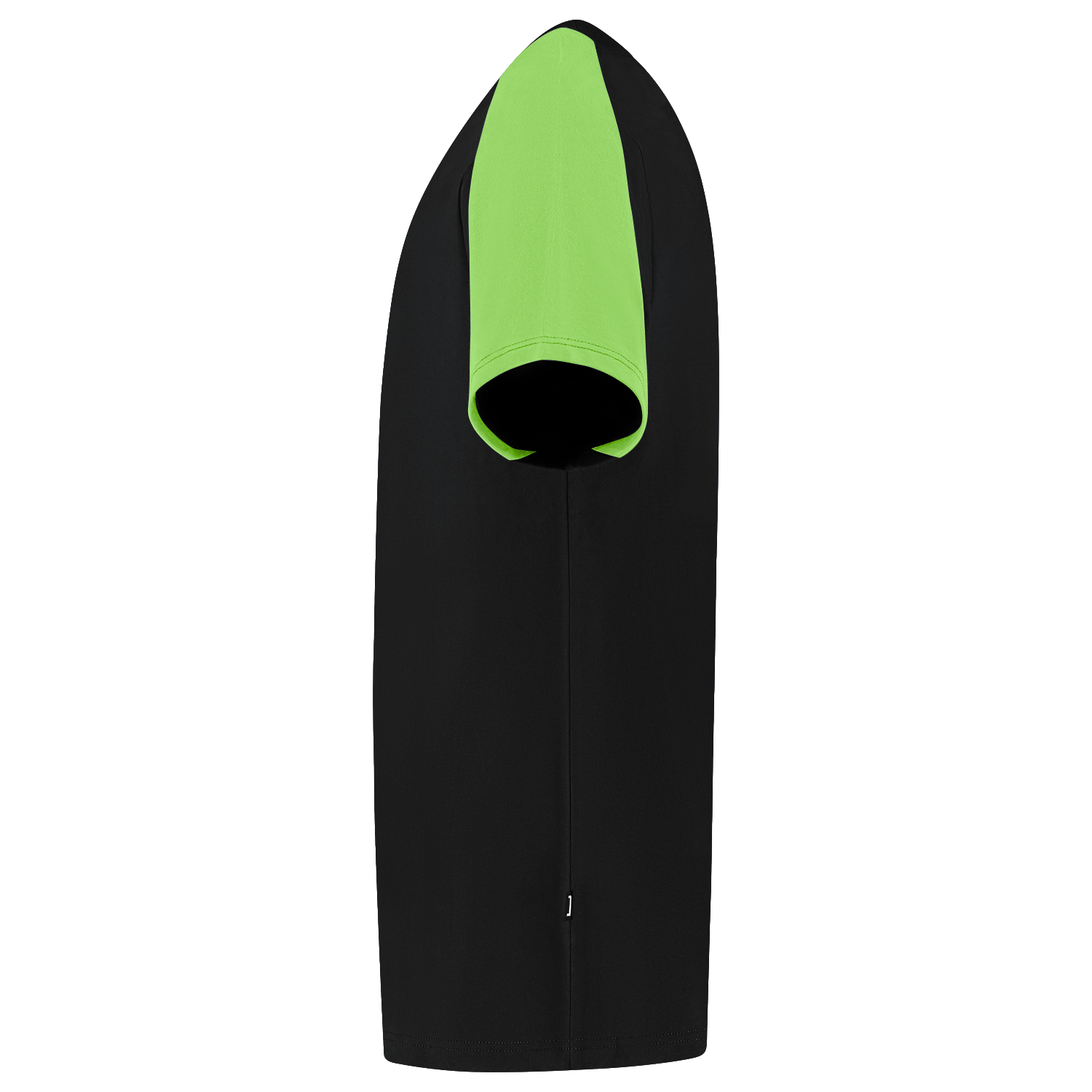 Tricorp T-shirt Bicolor Redefined - zwart/lime, foto 2 van 5