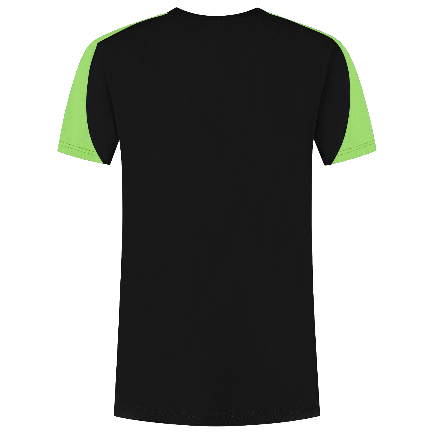 Tricorp T-shirt Bicolor Redefined - zwart/lime, foto 3 van 5