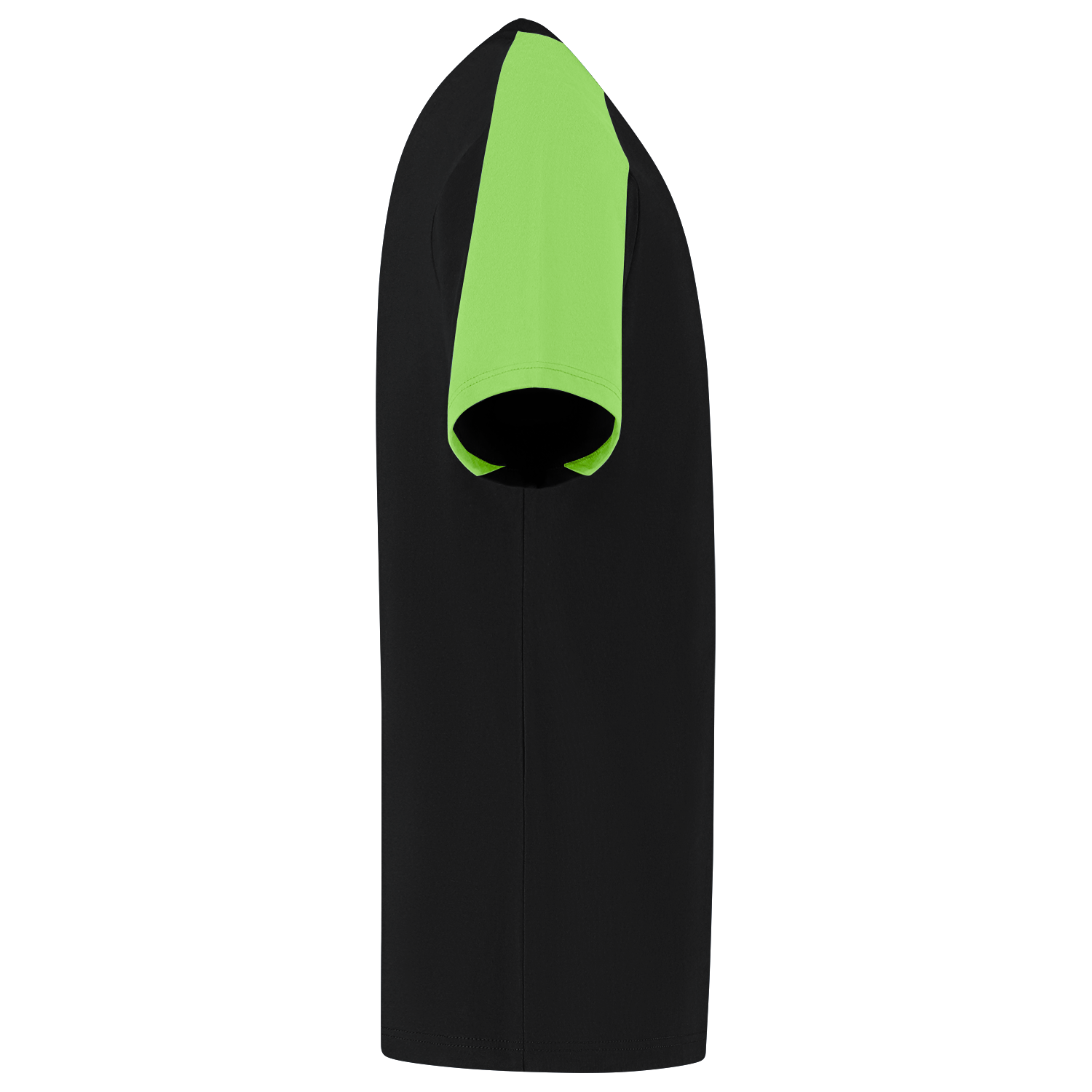 Tricorp T-shirt Bicolor Redefined - zwart/lime, foto 4 van 5