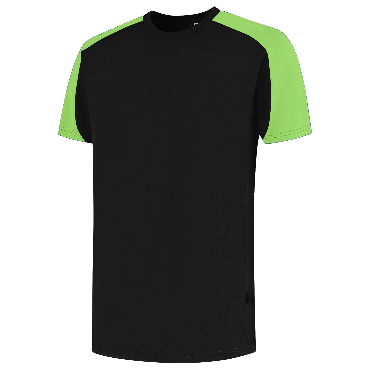 Tricorp T-shirt Bicolor Redefined - zwart/lime, foto 5 van 5