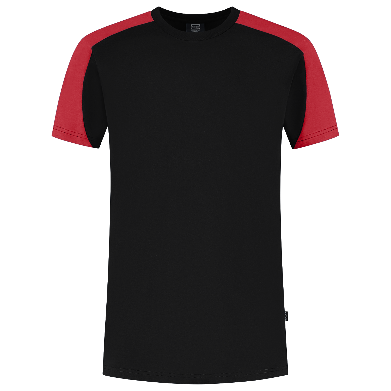 Tricorp T-shirt Bicolor Redefined - zwart/rood