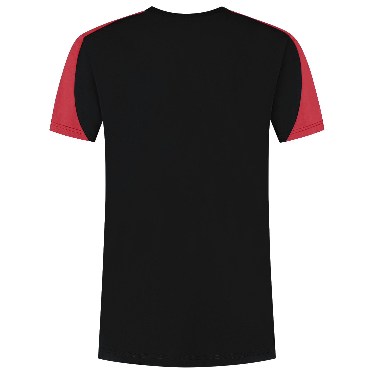Tricorp T-shirt Bicolor Redefined - zwart/rood, foto 3 van 5
