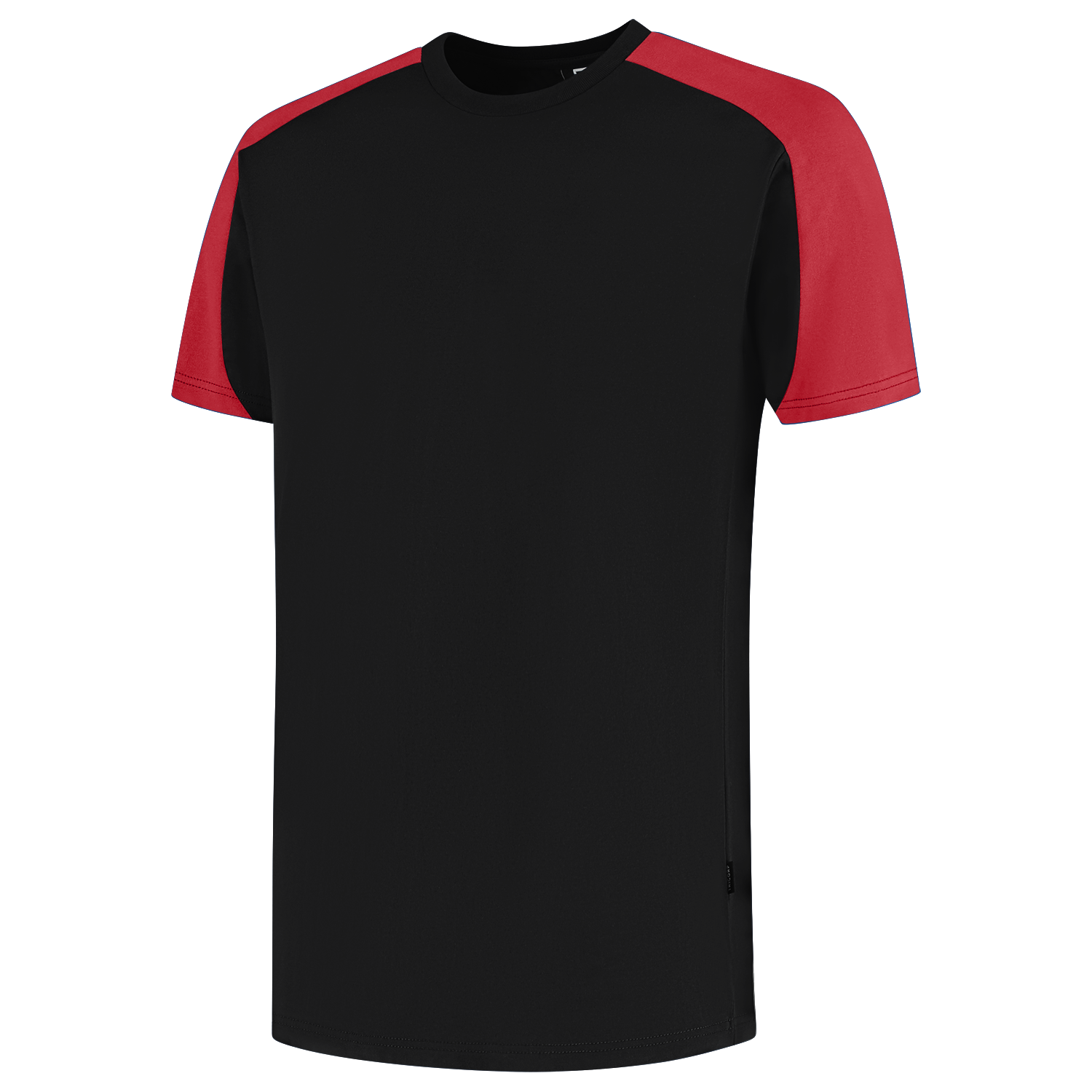 Tricorp T-shirt Bicolor Redefined - zwart/rood, foto 5 van 5
