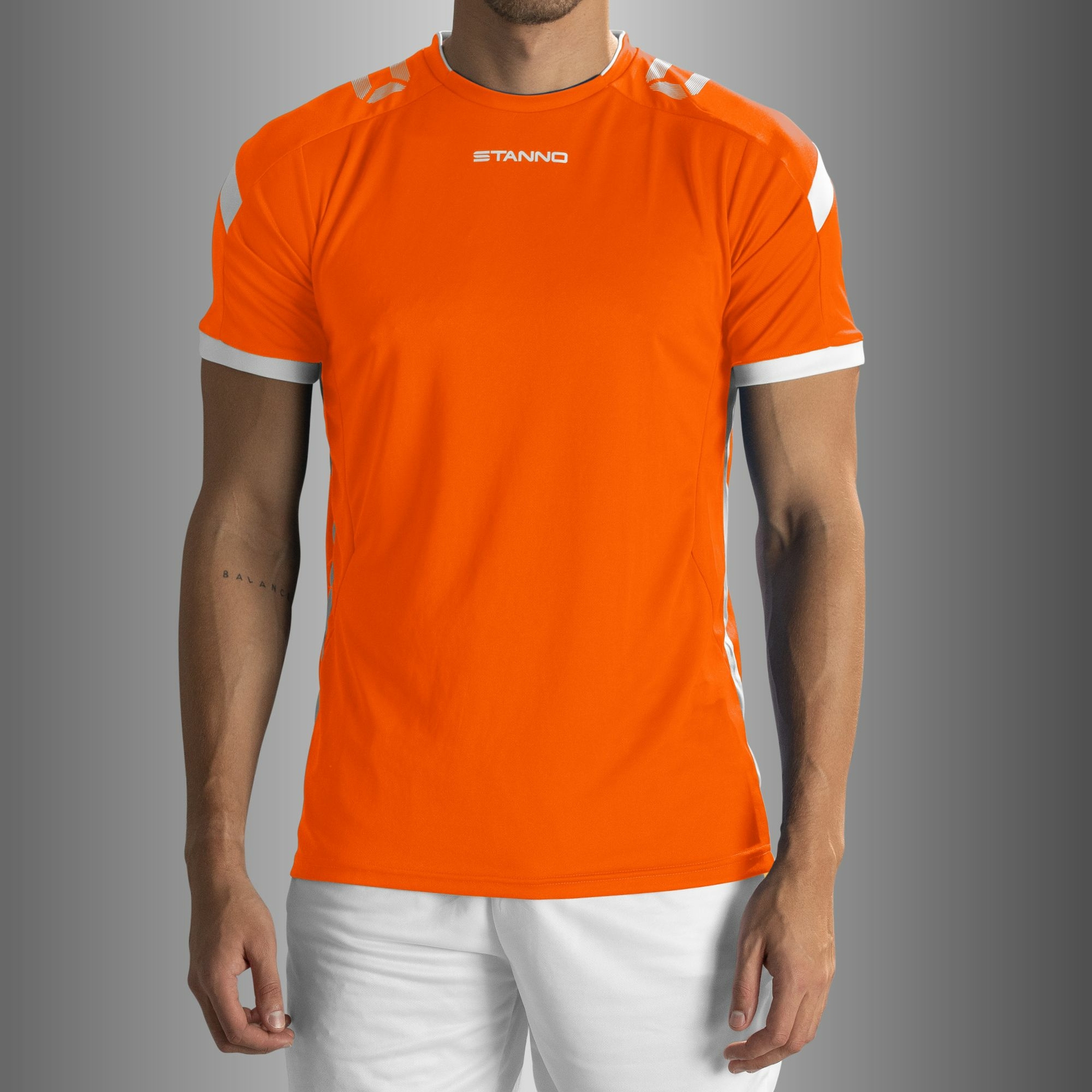 Stanno Drive shirt - oranje/wit, foto 2 van 6
