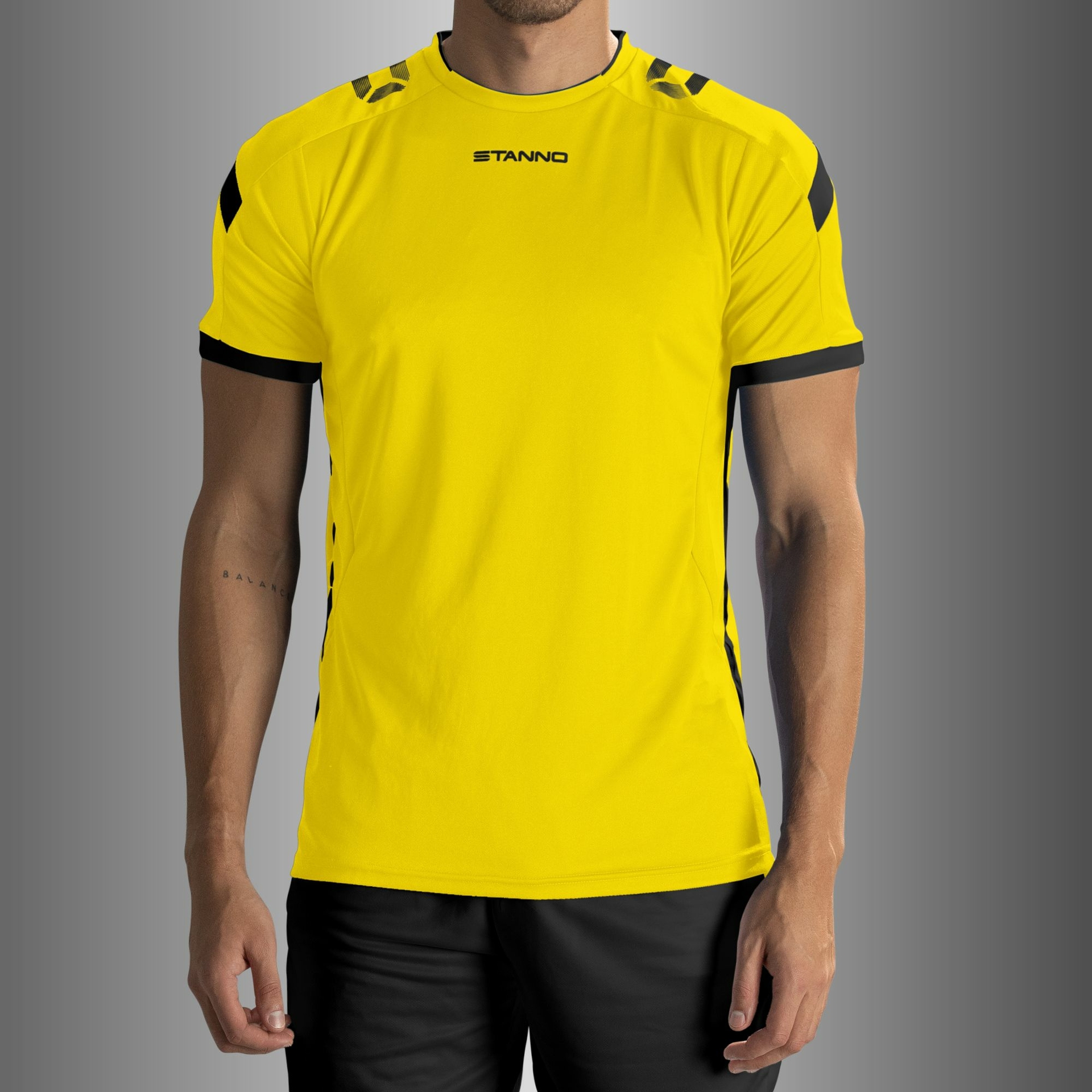 Stanno Drive shirt - geel/zwart, foto 2 van 6
