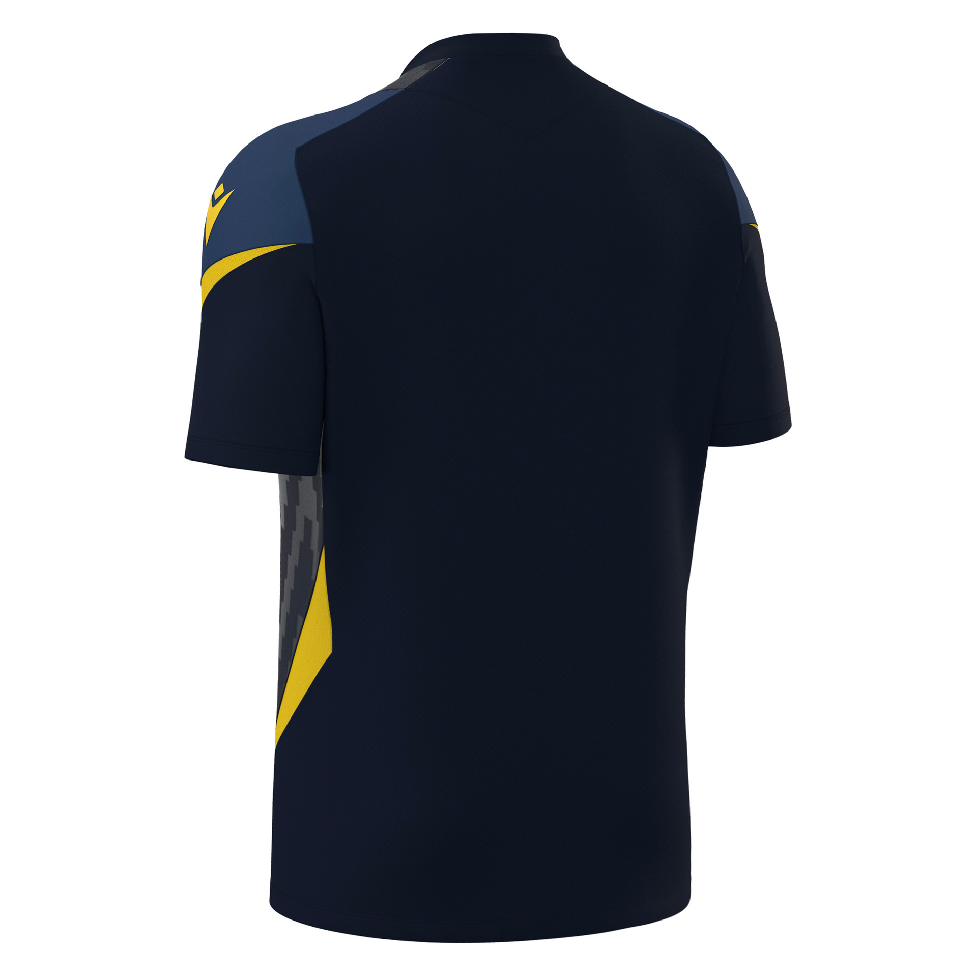 Macron Totem shirt - navy/geel, foto 2 van 6