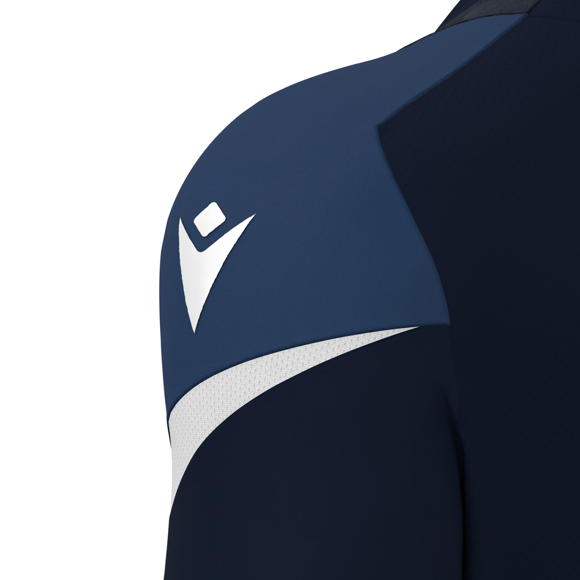 Macron Totem shirt - navy/wit, foto 3 van 6