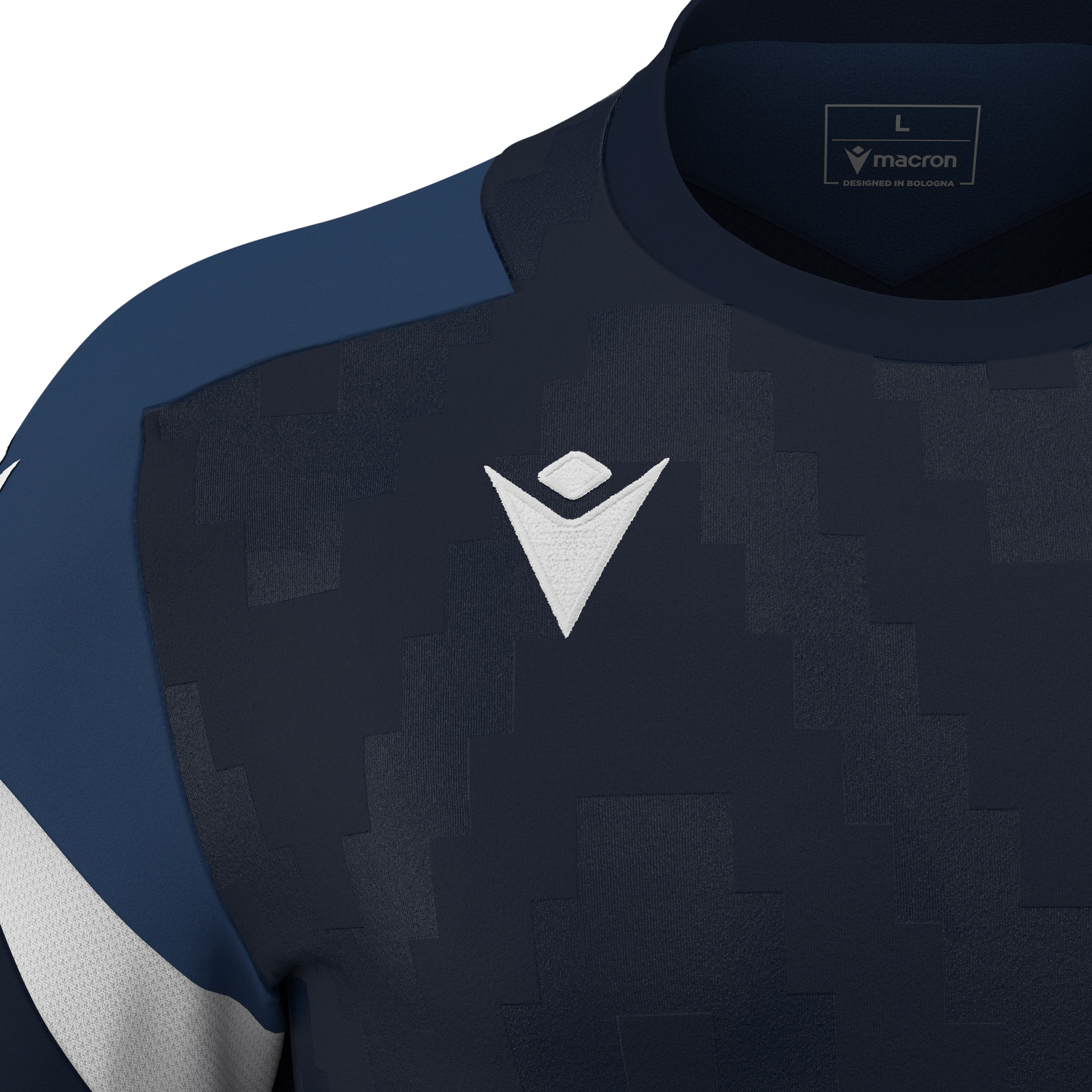Macron Totem shirt - navy/wit, foto 5 van 6
