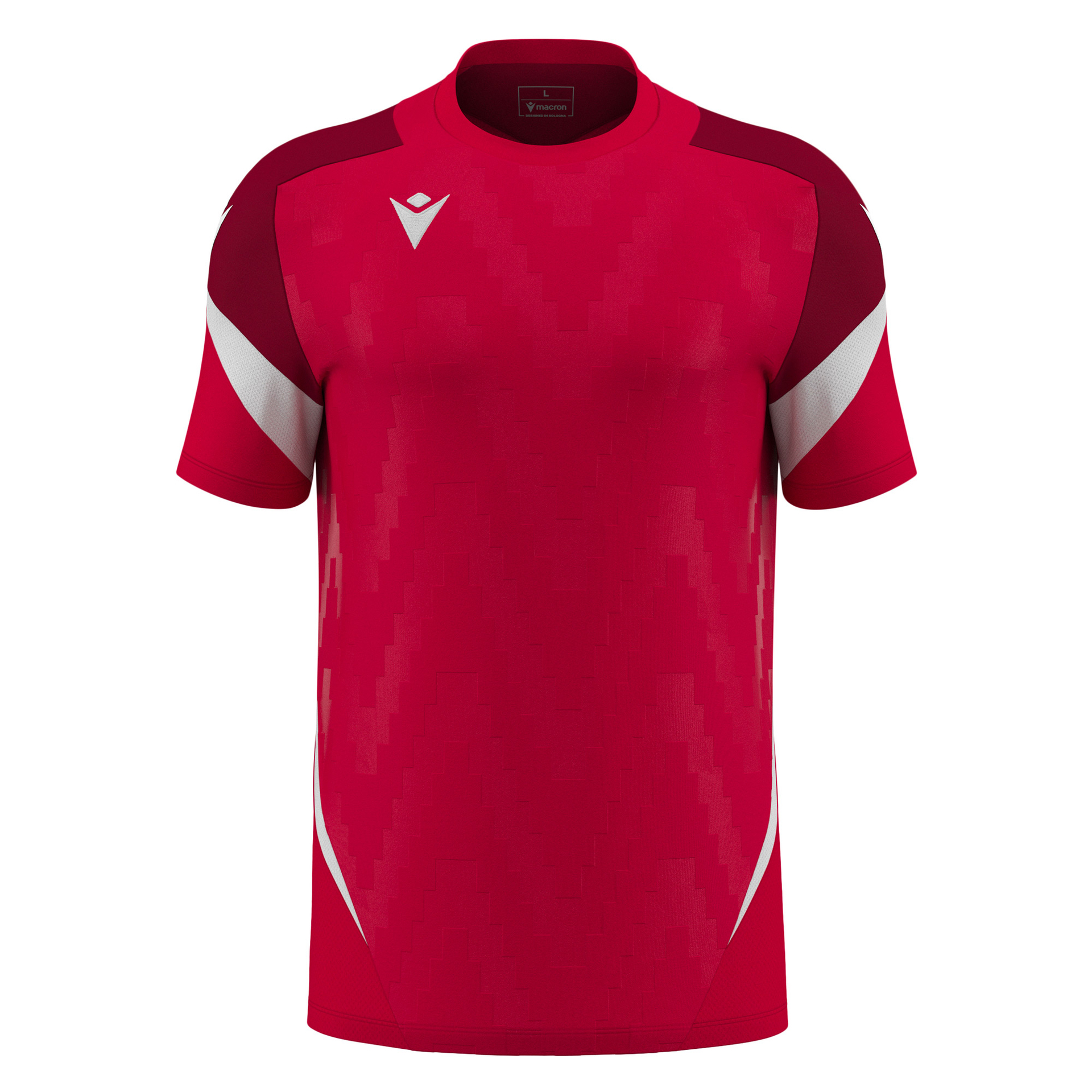 Macron Totem shirt - rood/wit, foto 2 van 6