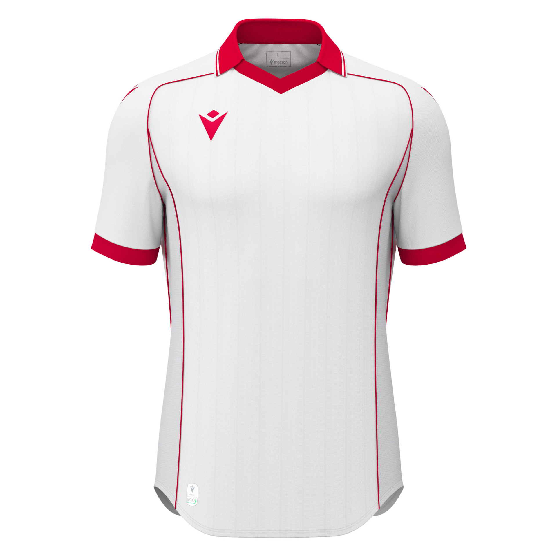 Macron Warden shirt - wit/rood, foto 3 van 6