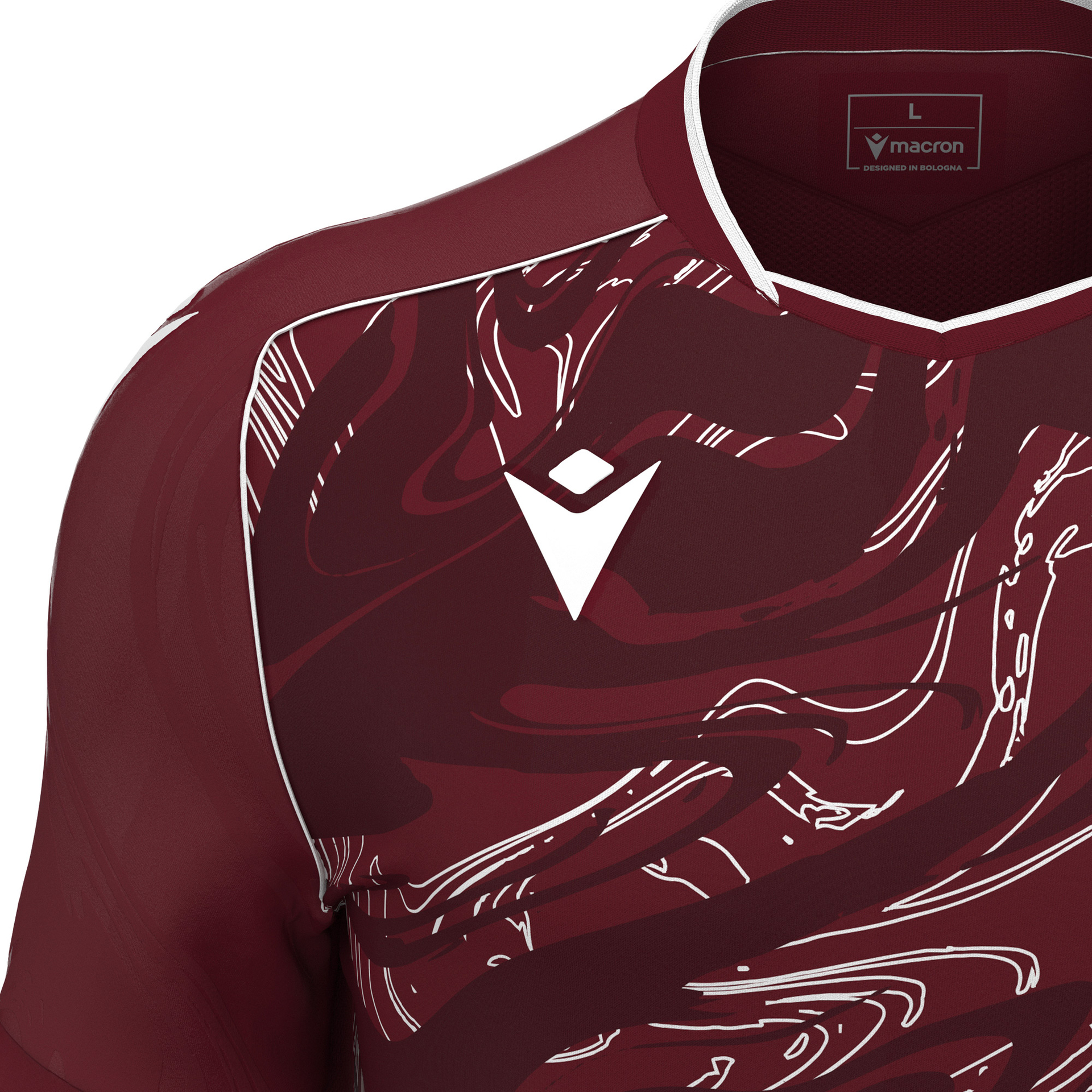 Macron Arcane shirt - bordeaux rood, foto 4 van 6