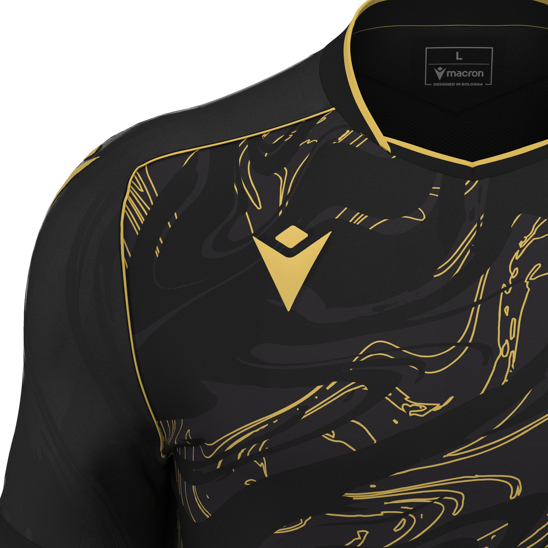 Macron Arcane shirt - zwart/goud, foto 4 van 6