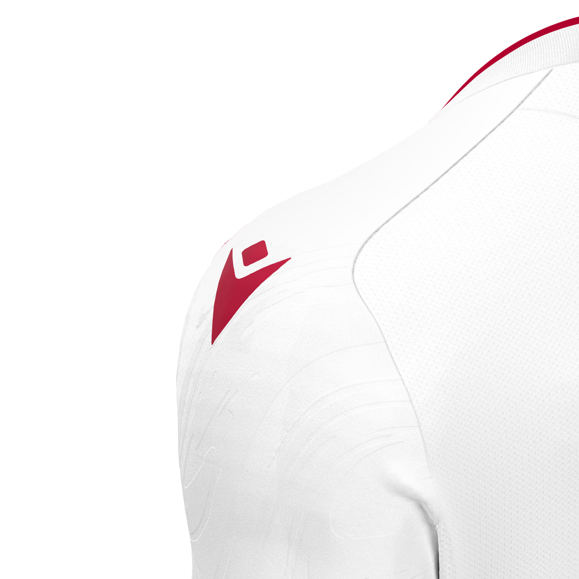 Macron Arcane shirt - wit/rood, foto 3 van 6
