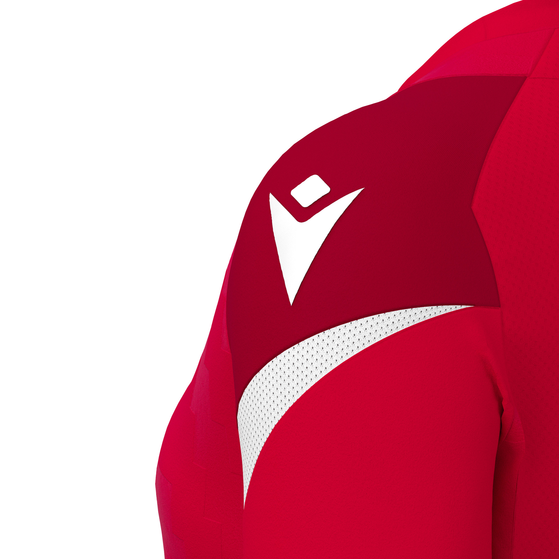 Macron Naga shirt dames - rood/wit, foto 4 van 6