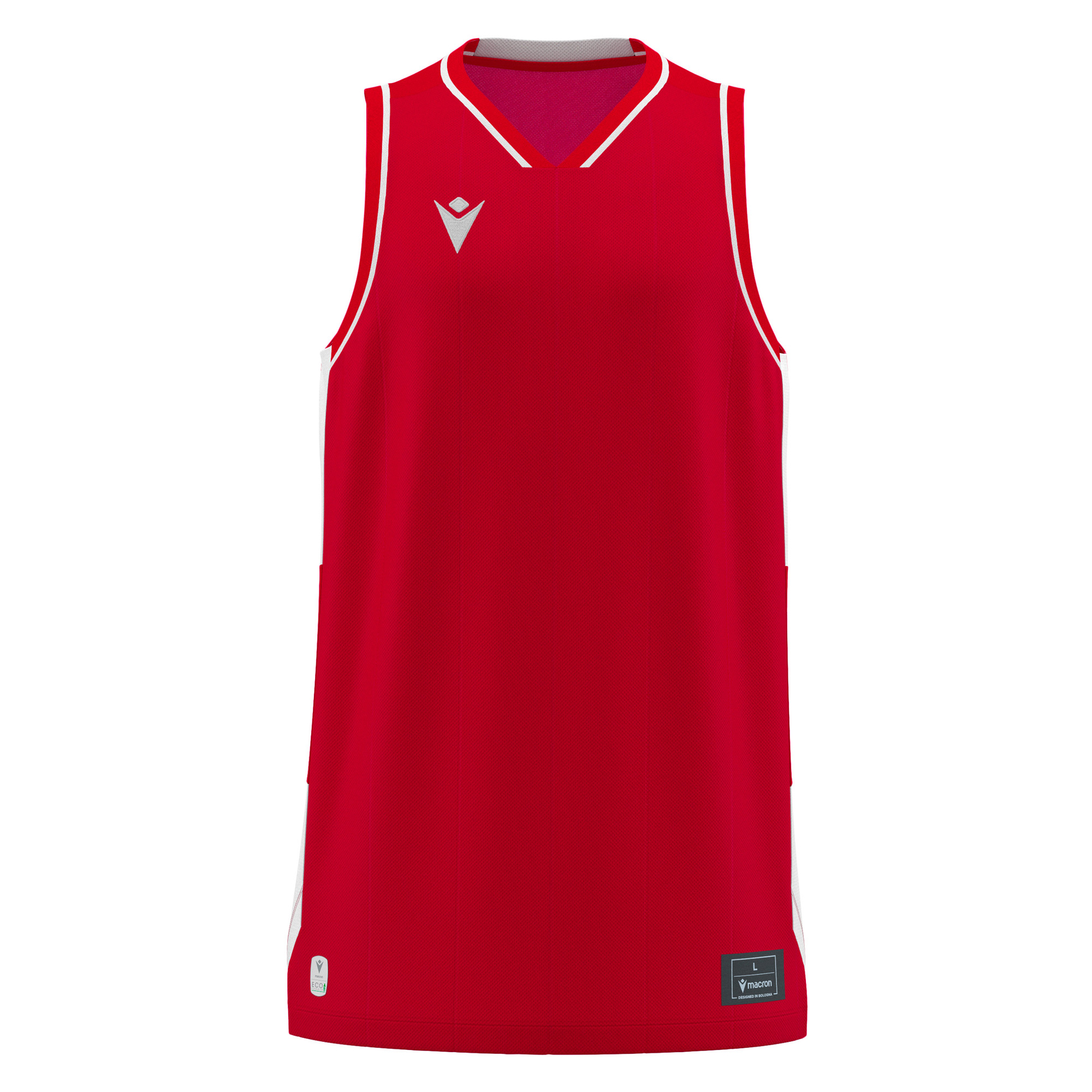Macron Carbon basketbalshirt - rood, foto 3 van 6