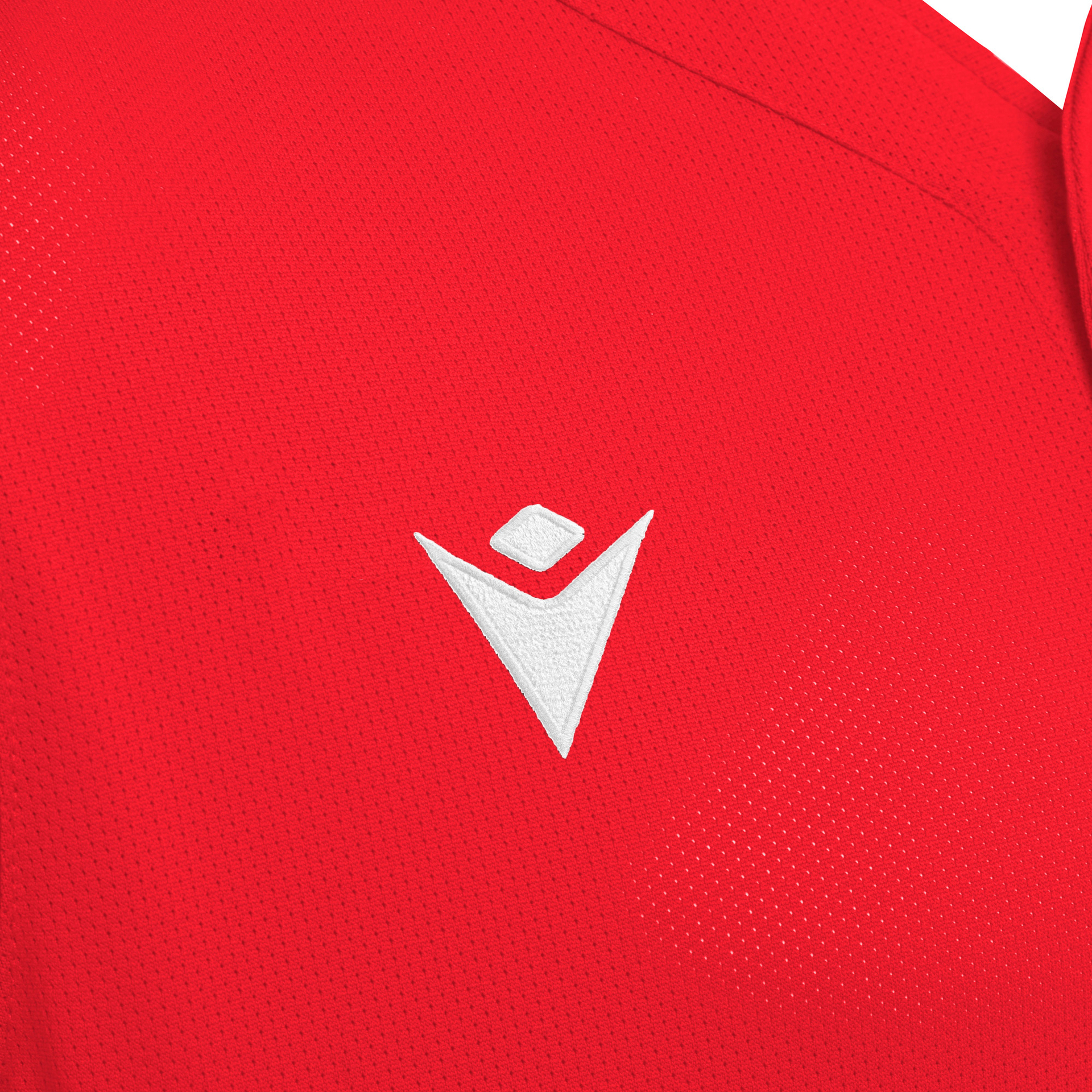 Macron Drake honkbalshirt - rood, foto 3 van 6