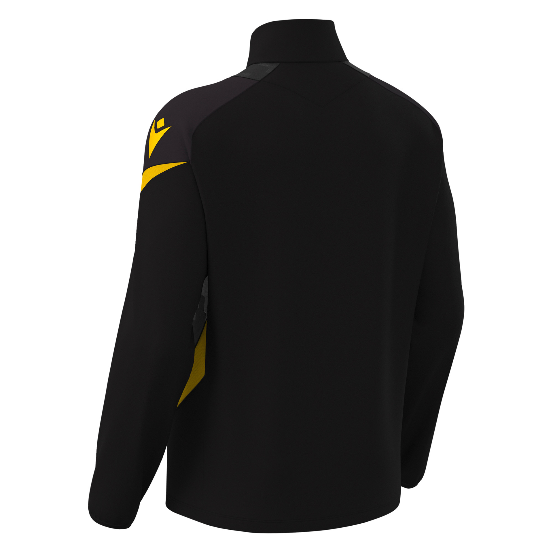 Macron Hollow 1/4 Zip Top - zwart/geel, foto 2 van 6