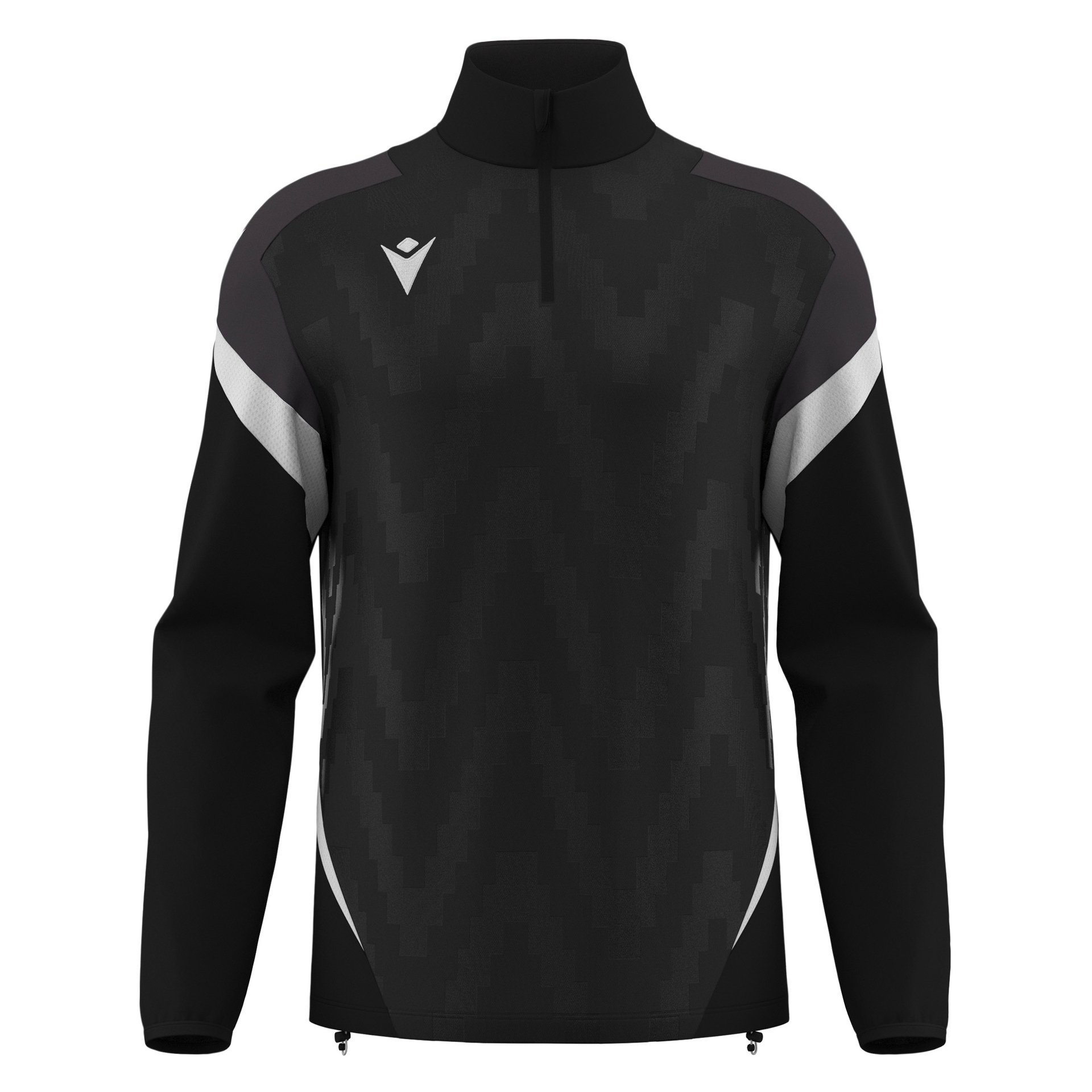 Macron Hollow 1/4 Zip Top - zwart/wit, foto 4 van 6