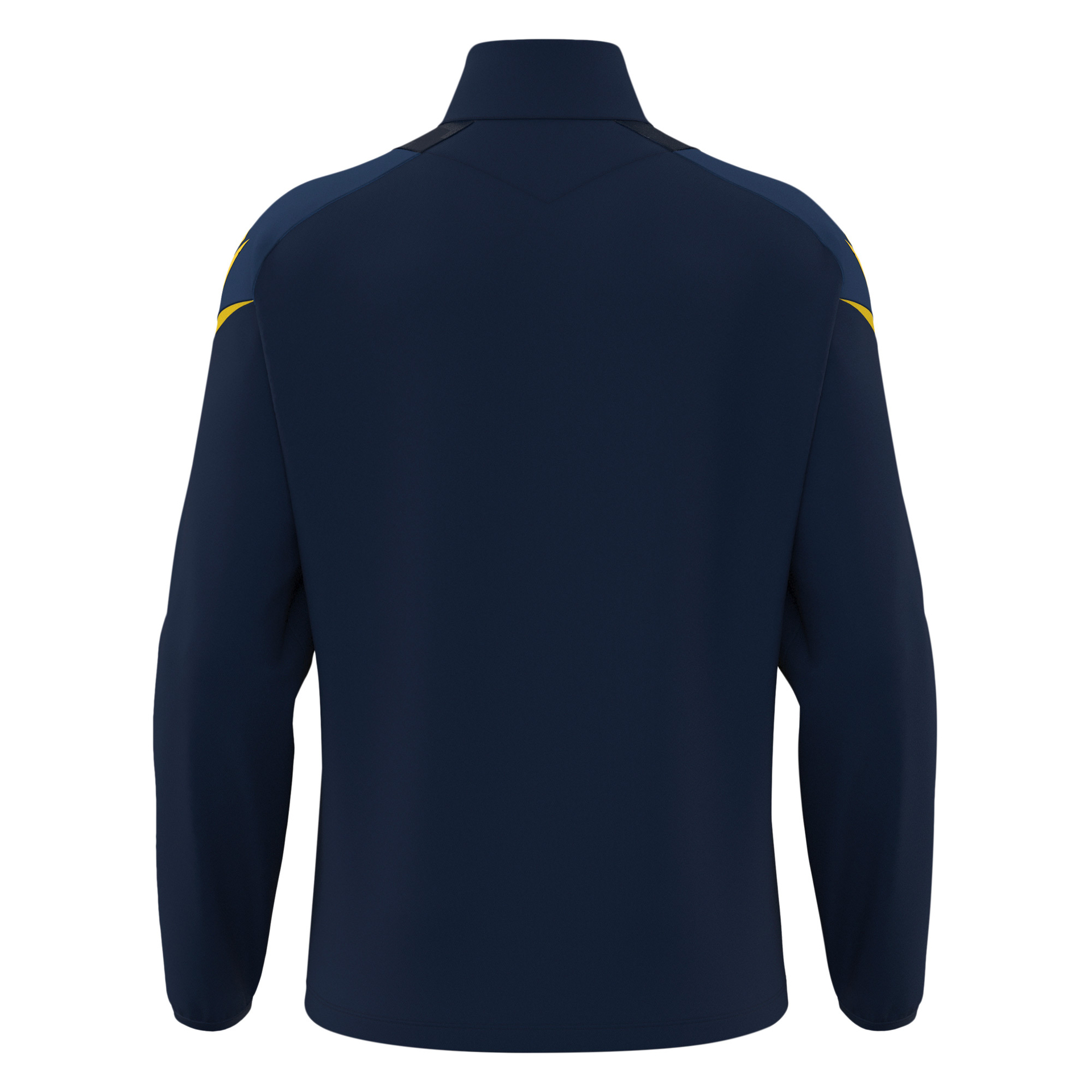 Macron Hollow 1/4 Zip Top - navy/geel, foto 6 van 6