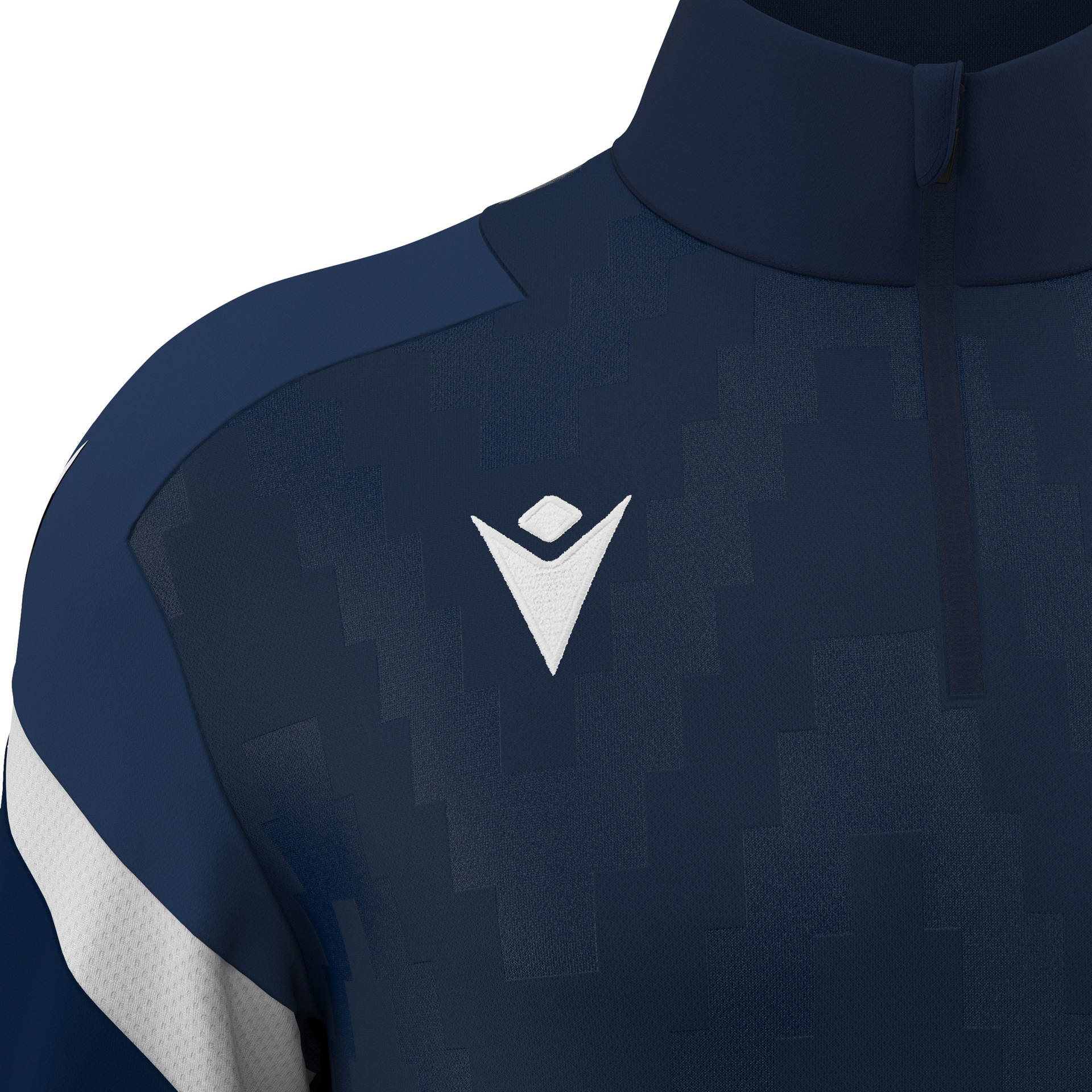 Macron Hollow 1/4 Zip Top - navy/wit, foto 4 van 6