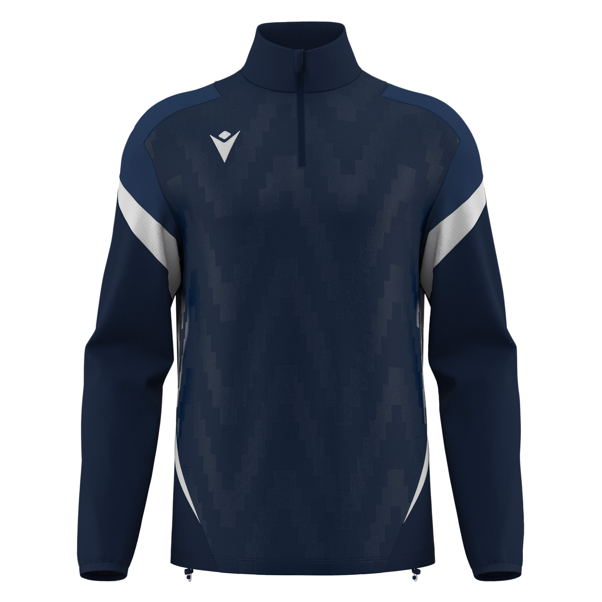 Macron Hollow 1/4 Zip Top - navy/wit, foto 5 van 6