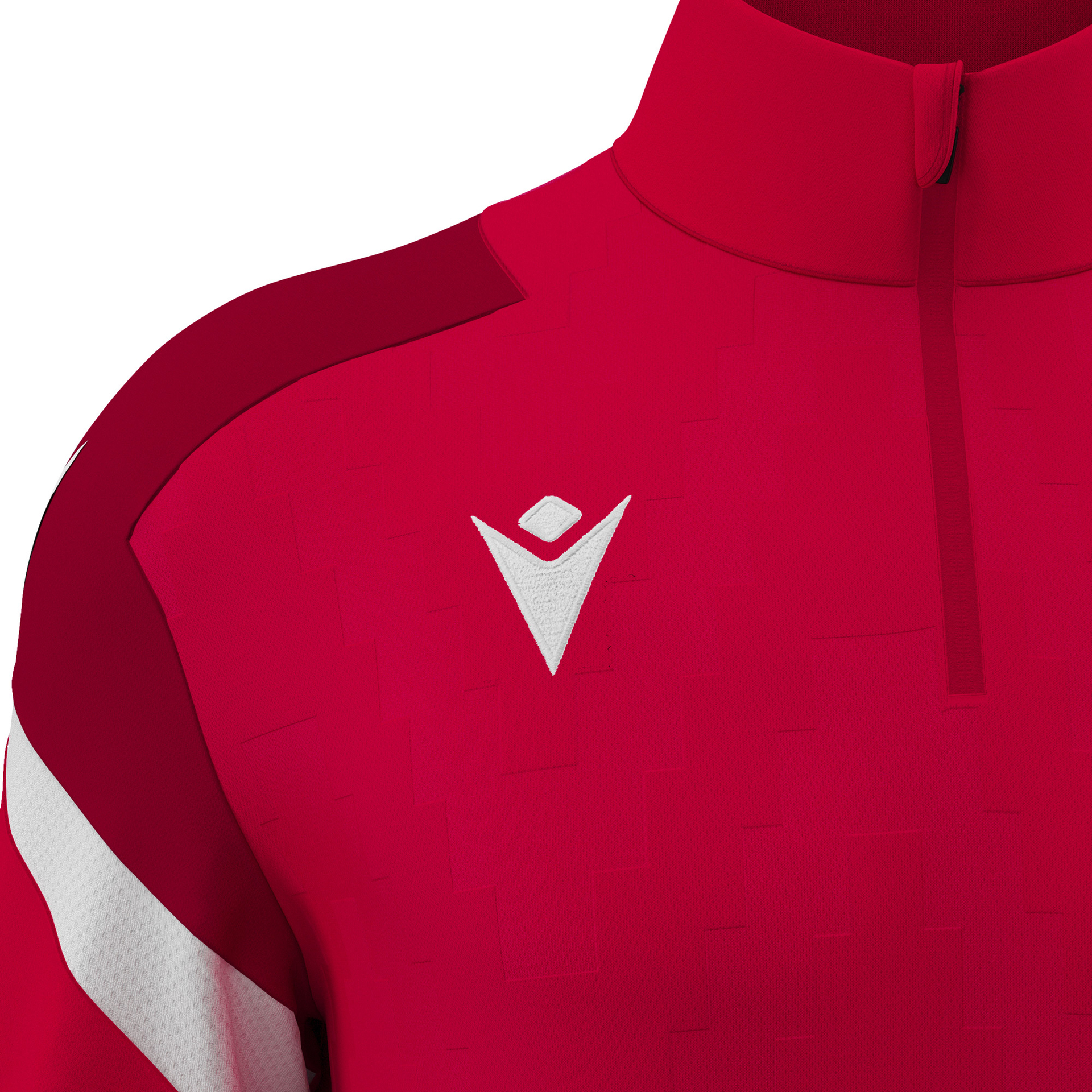 Macron Hollow 1/4 Zip Top - rood, foto 4 van 6