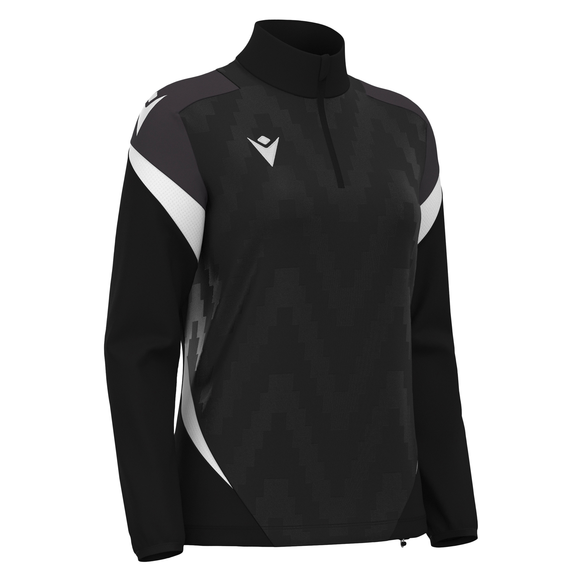 Macron Leona 1/4 Zip Top Dames - zwart