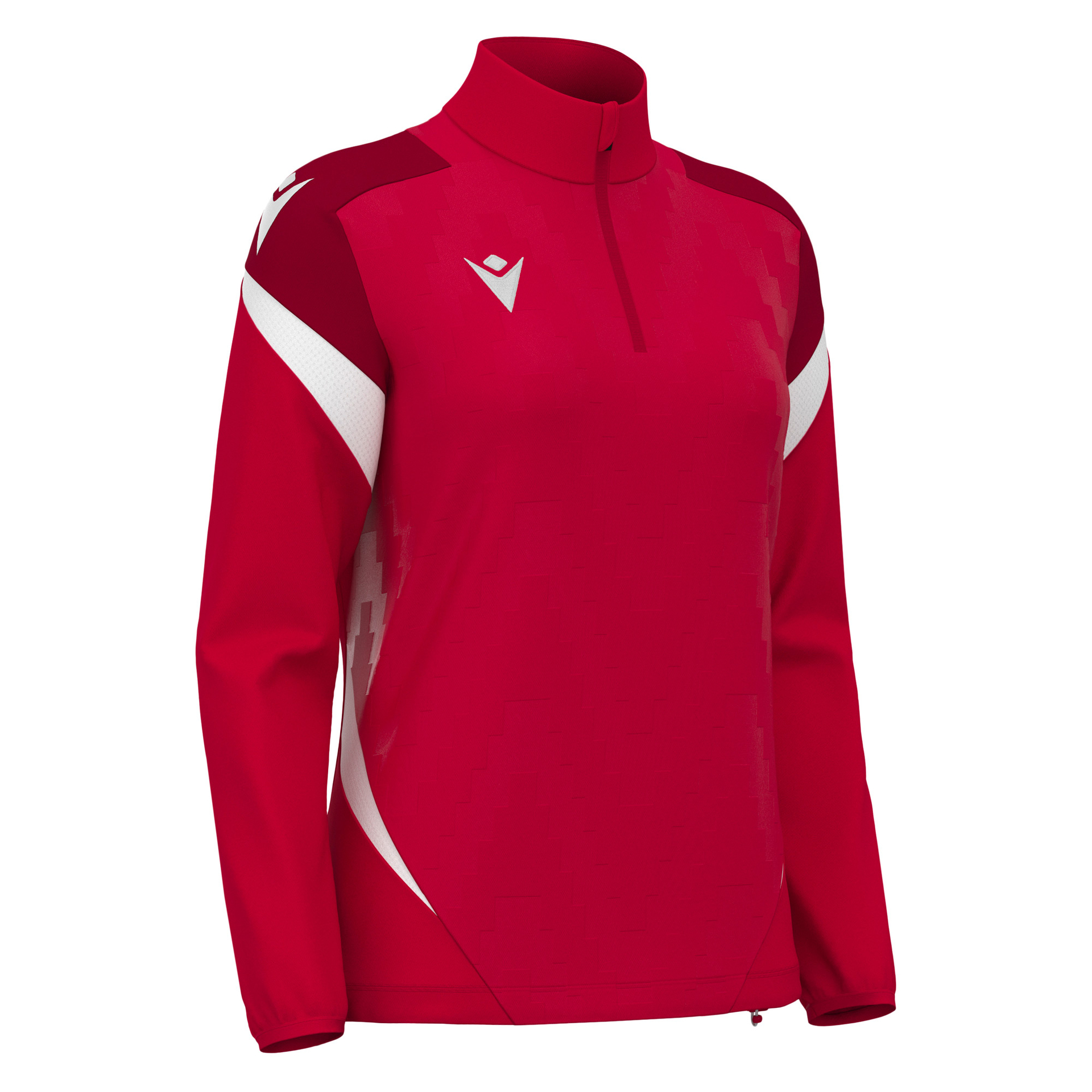 Macron Leona 1/4 Zip Top Dames - rood