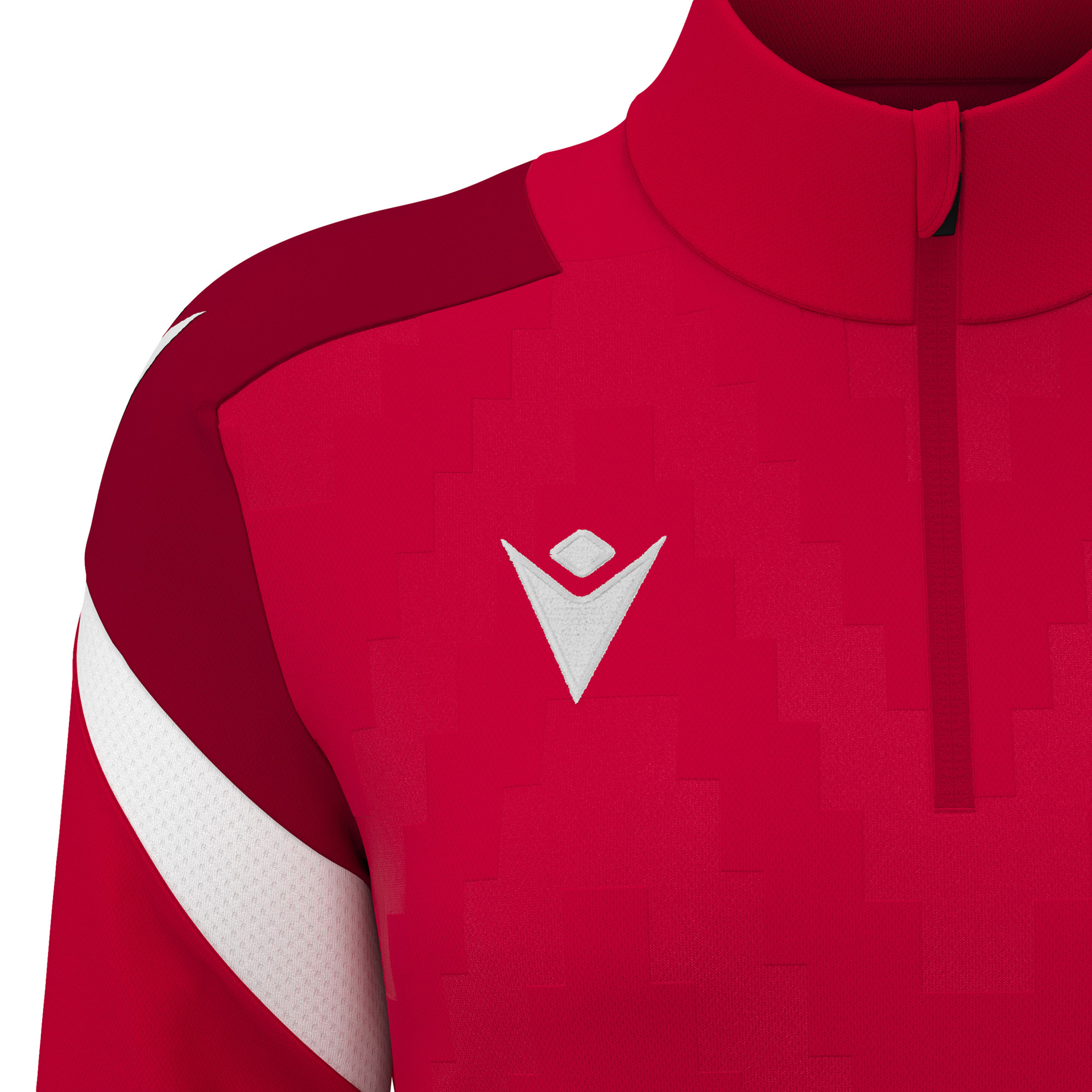 Macron Leona 1/4 Zip Top Dames - rood, foto 3 van 6