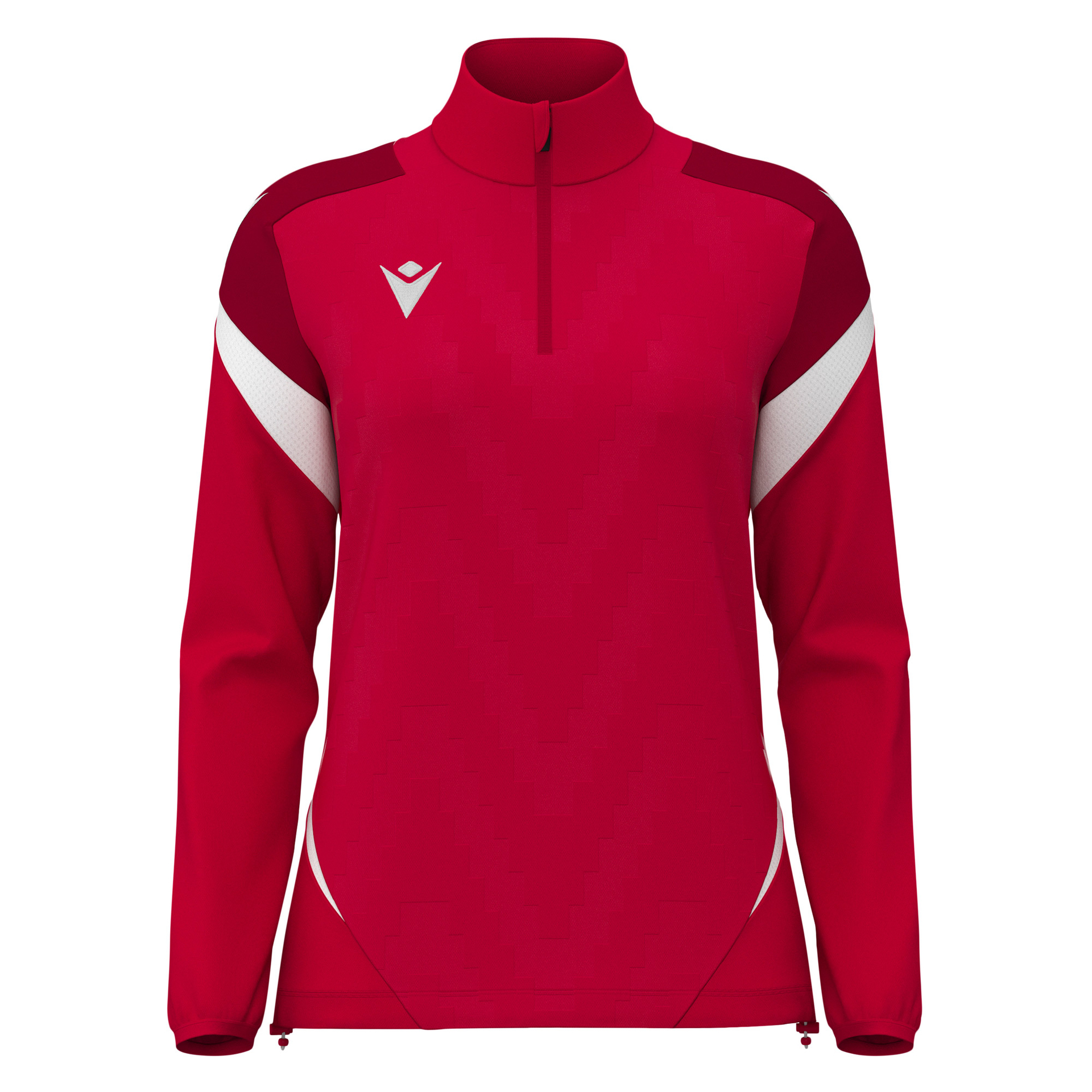 Macron Leona 1/4 Zip Top Dames - rood, foto 4 van 6